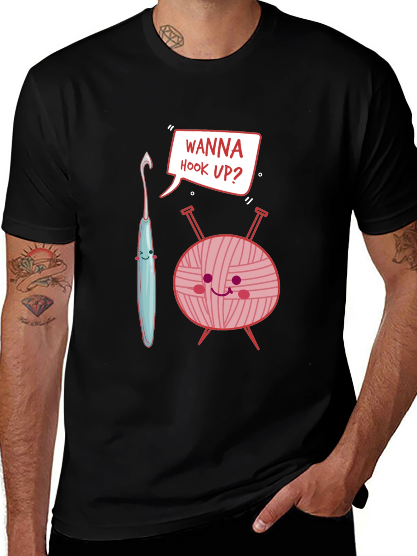 Variant 26 of Wanna Hook Up Crochet T-Shirt