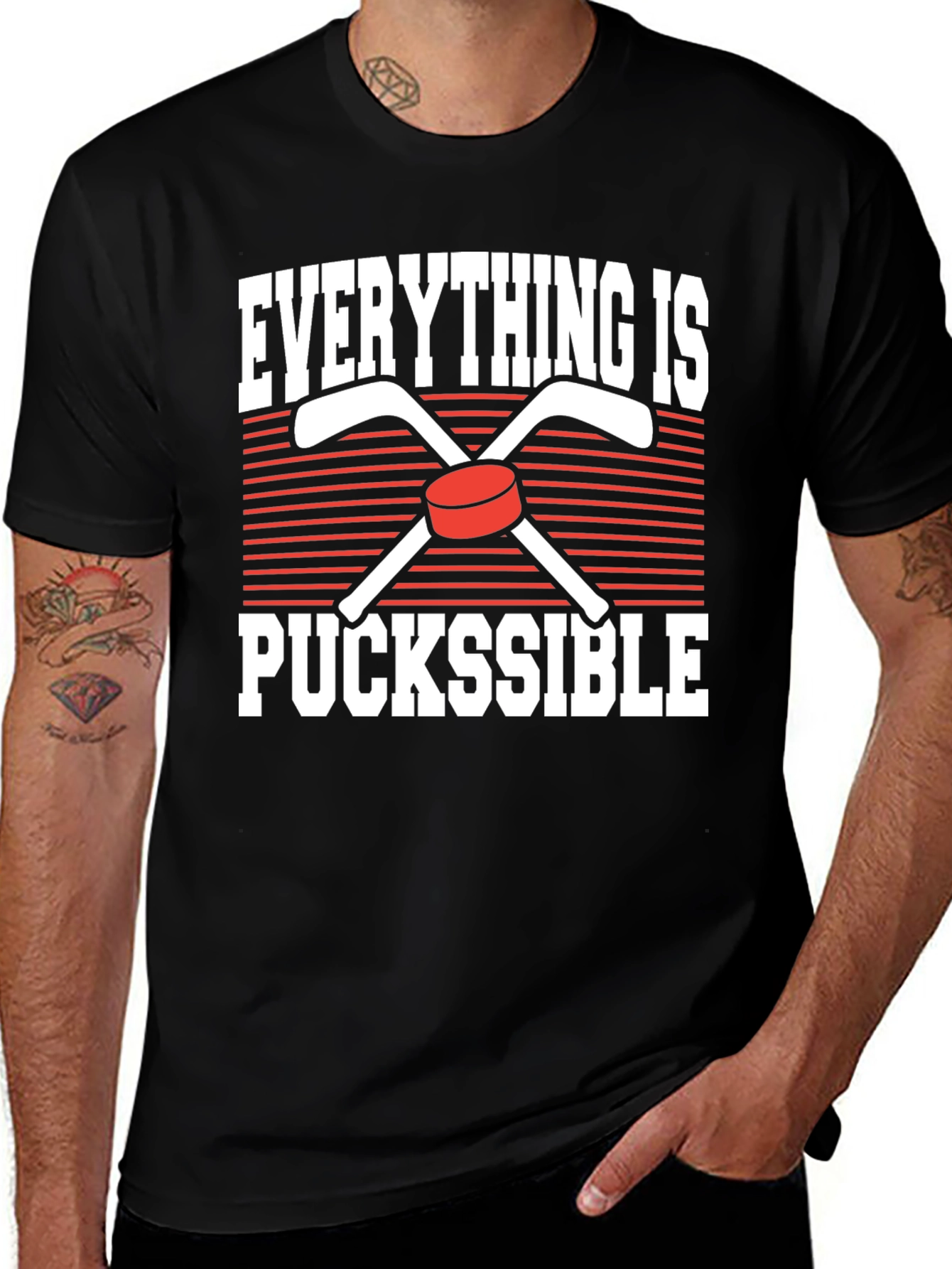 Variant 24 of Everything is Puckssible Graphic Tee