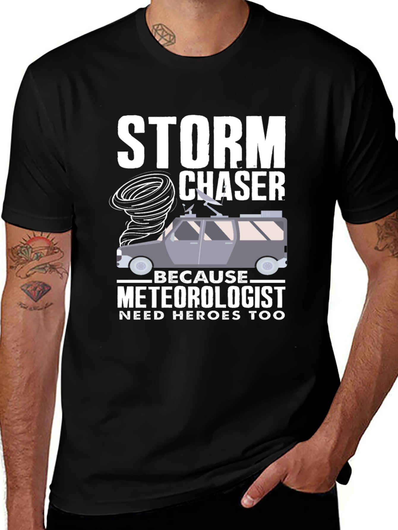Variant 19 of Storm Chaser T-Shirt: Meteorologist Hero Tee