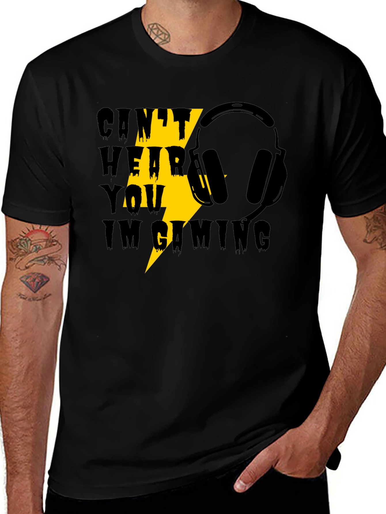Gaming Headset T-Shirt - "Can't Hear You, I'm Gaming"