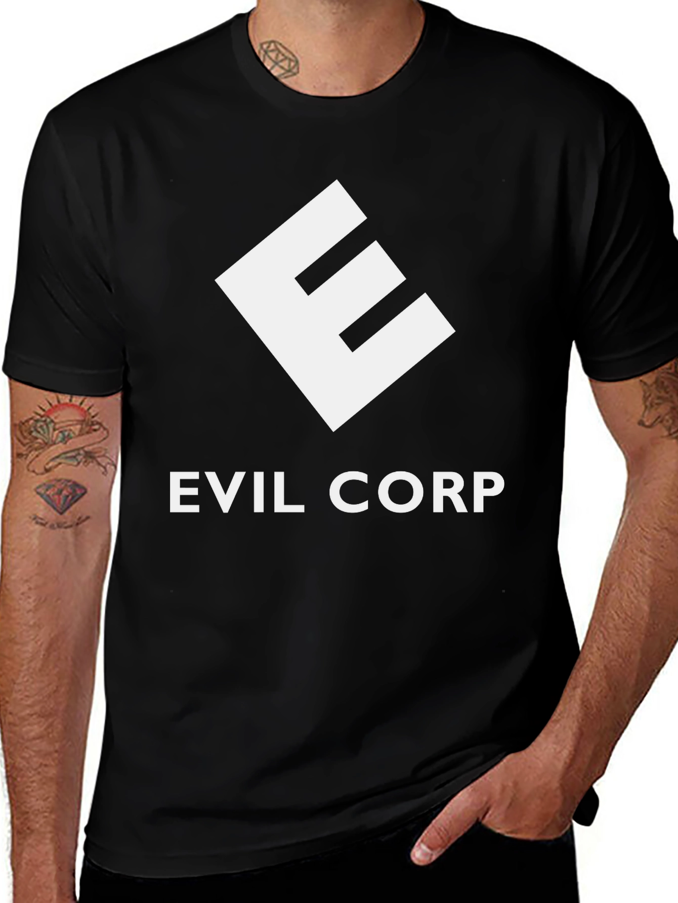 Evil Corp T-Shirt - Black Short Sleeve Tee