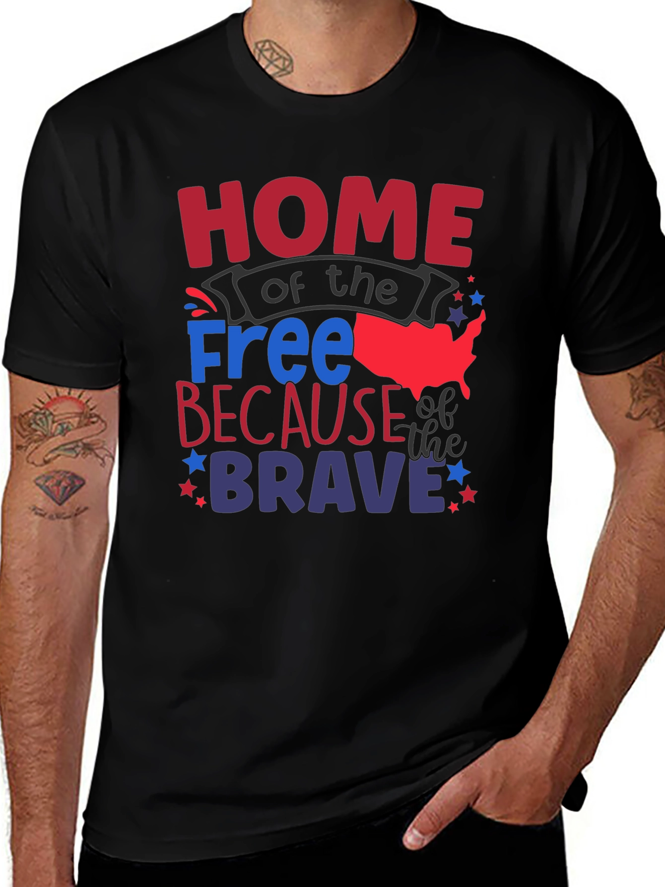 Variant 20 of Home of the Free T-Shirt Patriotic Tee
