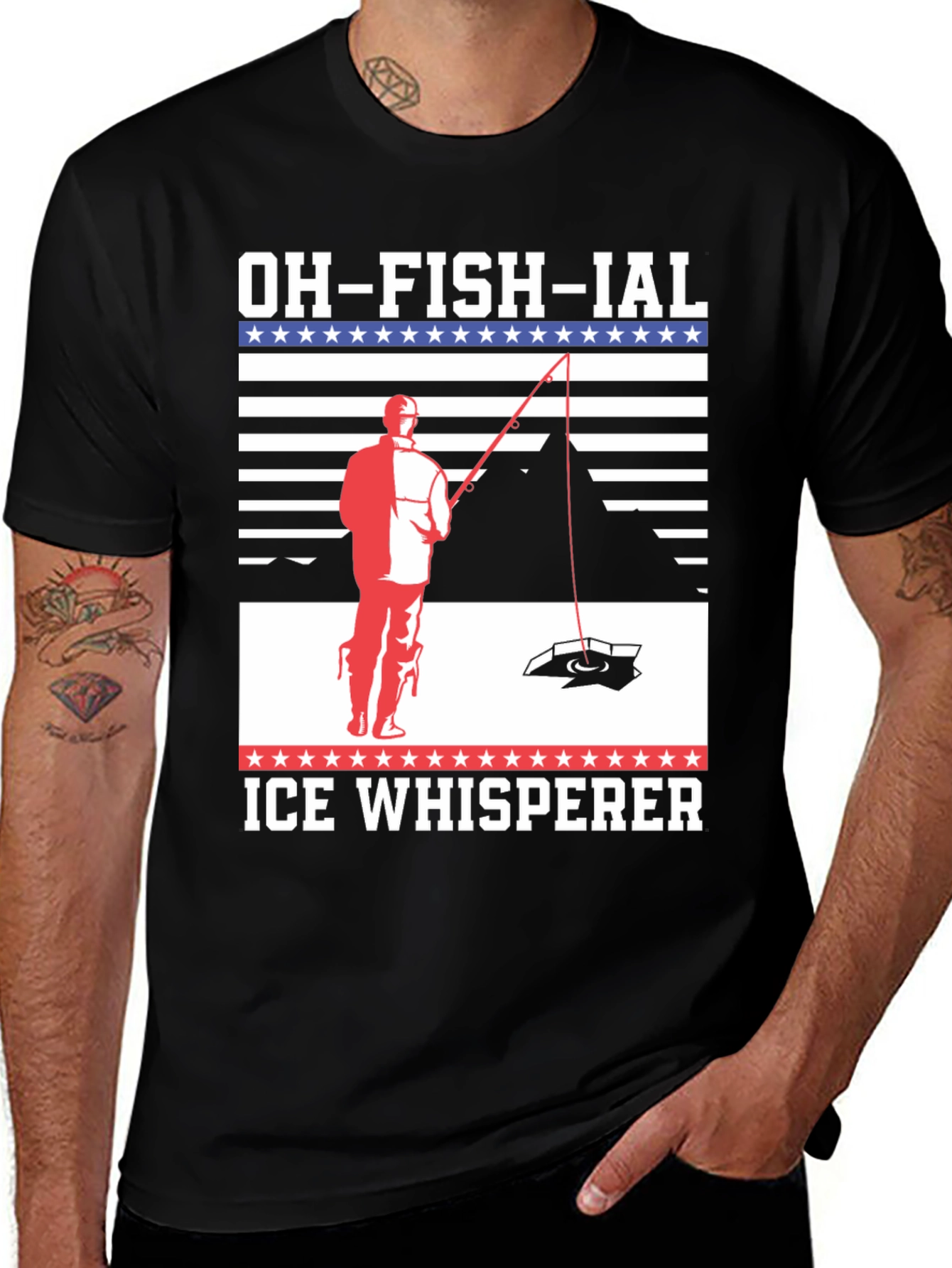 Oh-Fish-ial Ice Whisperer Graphic T-Shirt