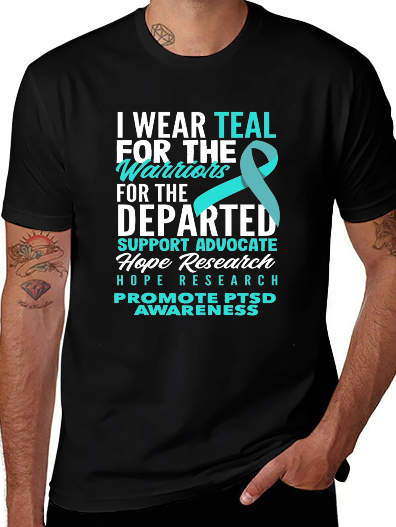 Teal Warriors PTSD Awareness T-Shirt