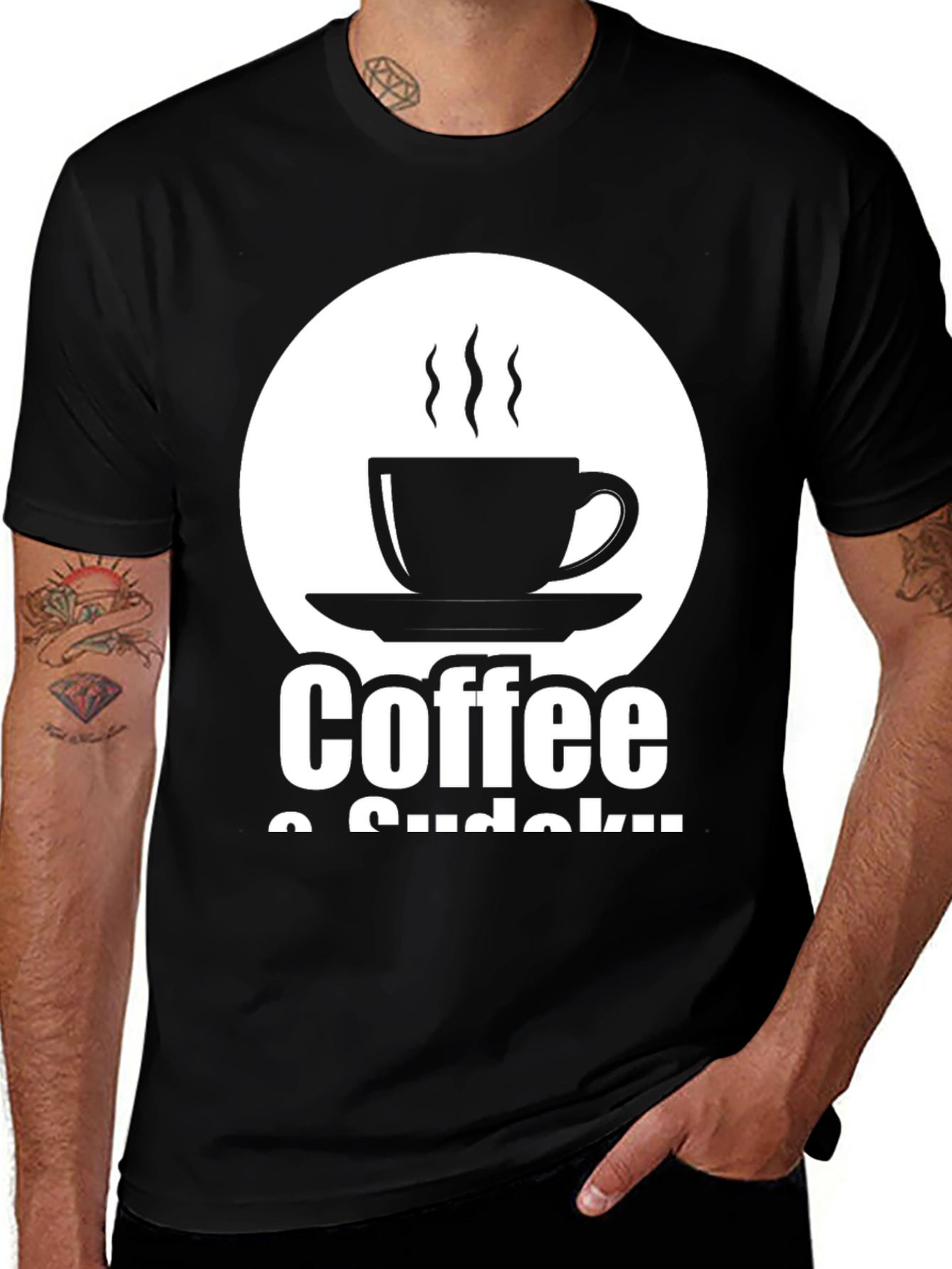 Variant 11 of Coffee & Sudoku Graphic Tee