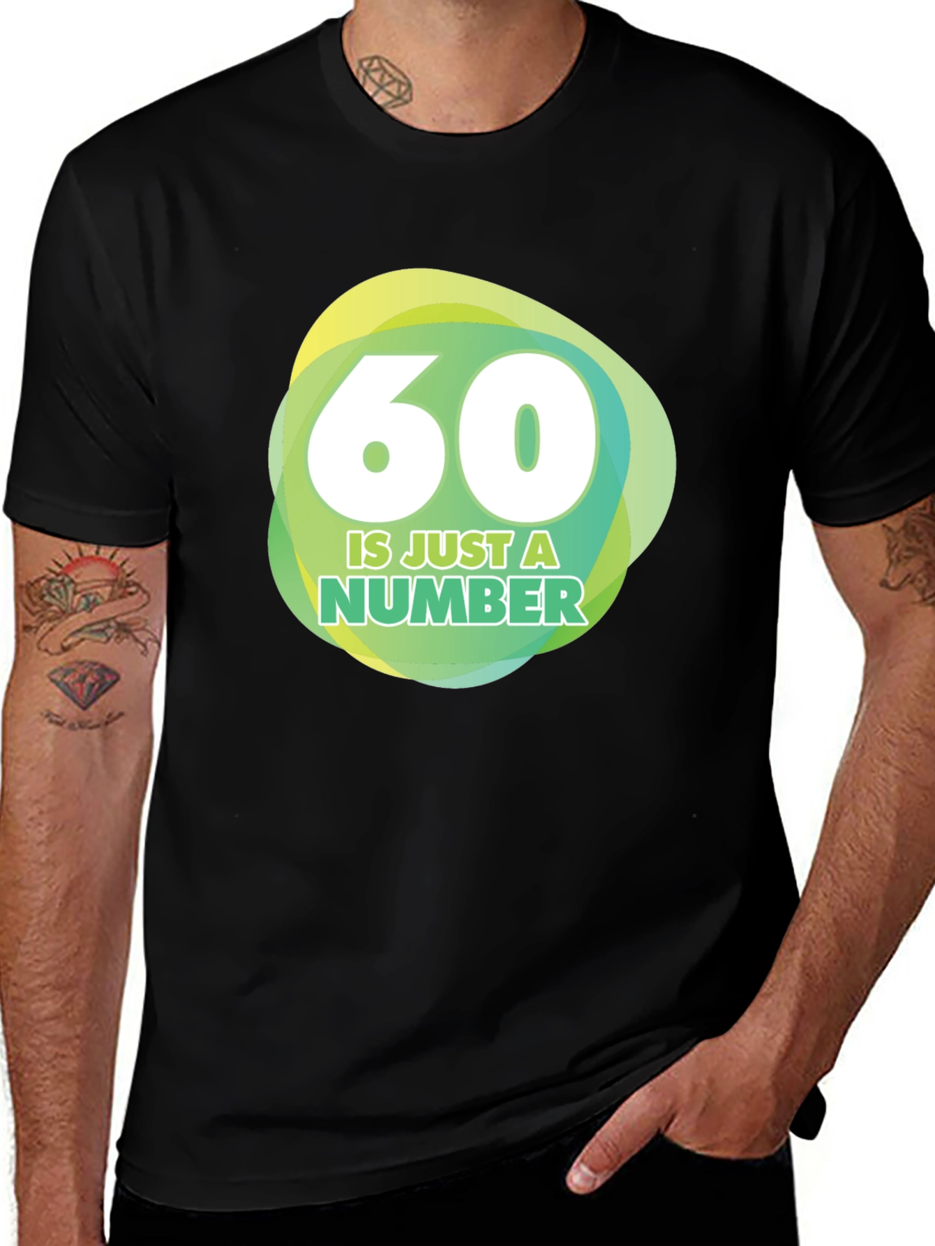 Variant 19 of Funny 60th Birthday T-Shirt - 60 is Just a Number