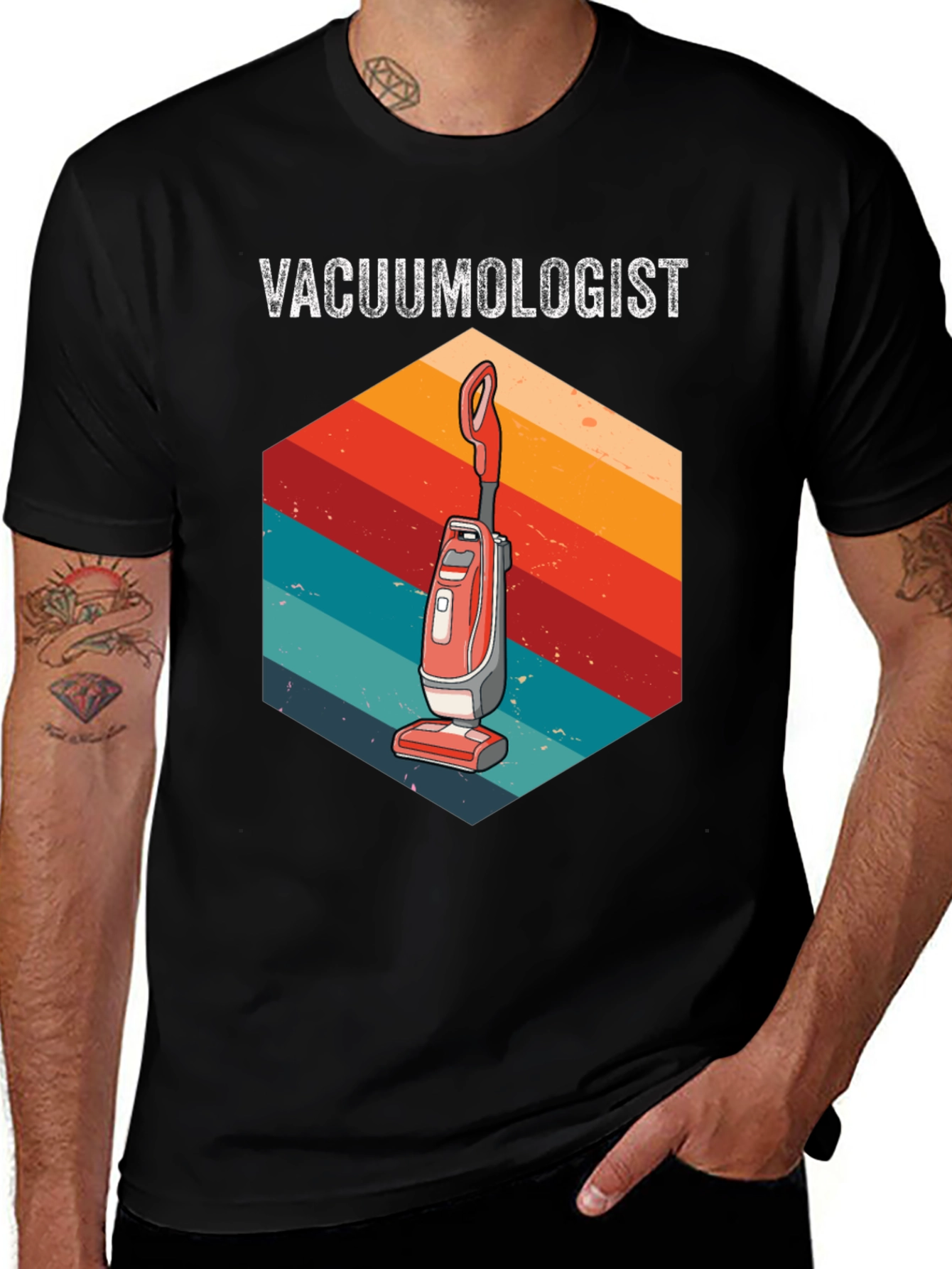 Vacuumologist Retro T-Shirt | Cleaning Humor Tee