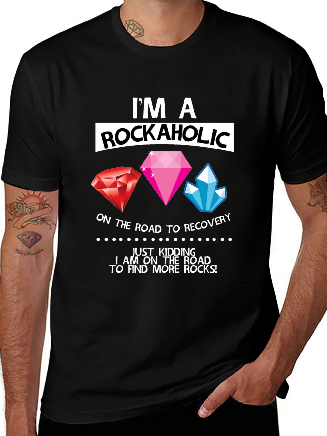 Variant 8 of I'm a Rockaholic T-Shirt