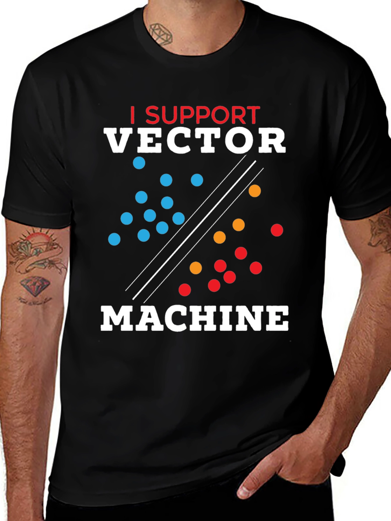 I Support Vector Machine Graphic T-Shirt