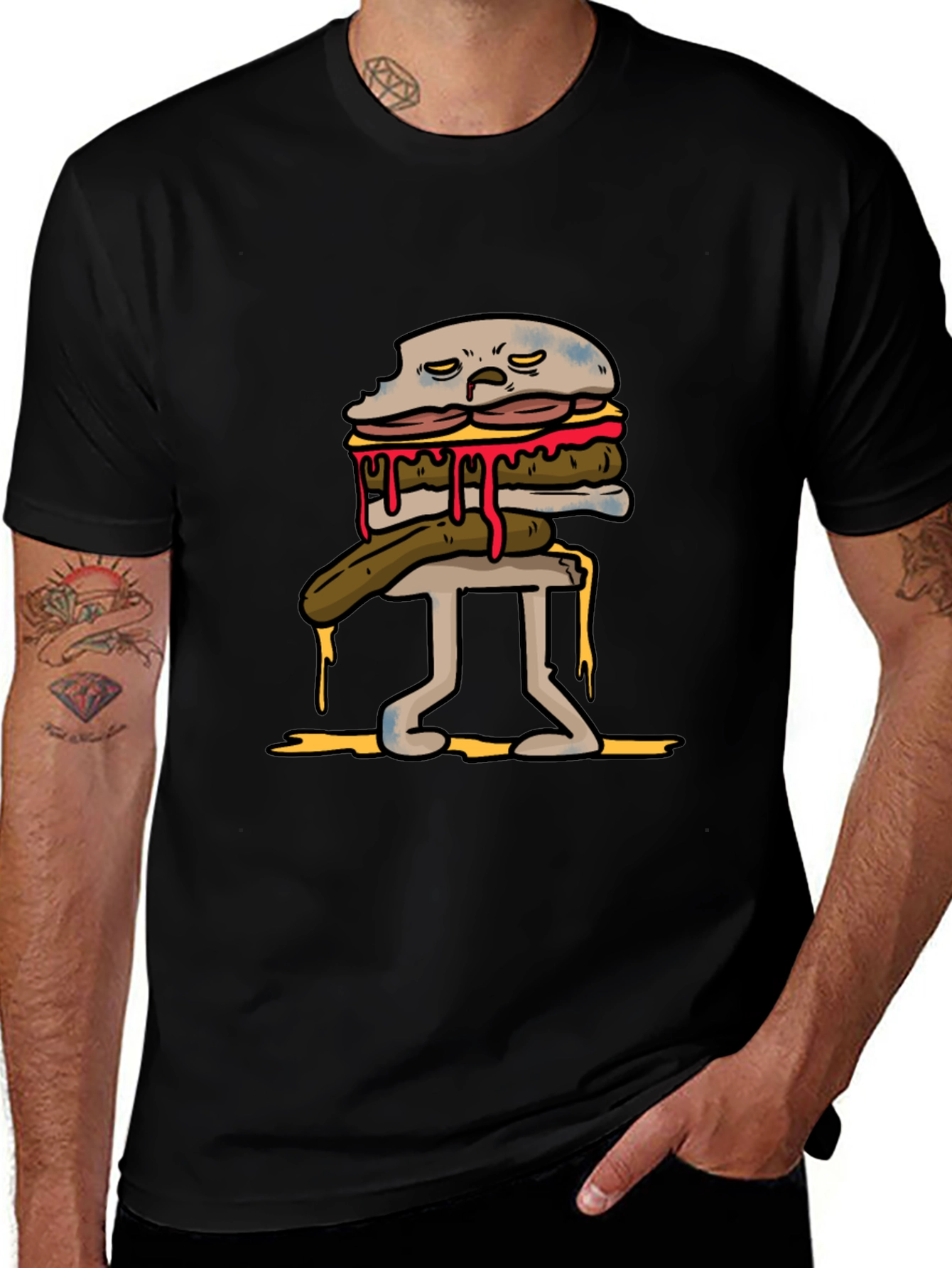 Walking Burger Graphic Tee