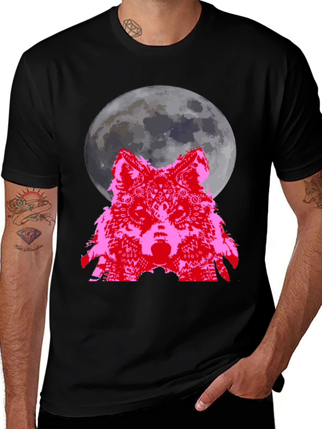 Variant 14 of Wolf Moon Graphic Tee