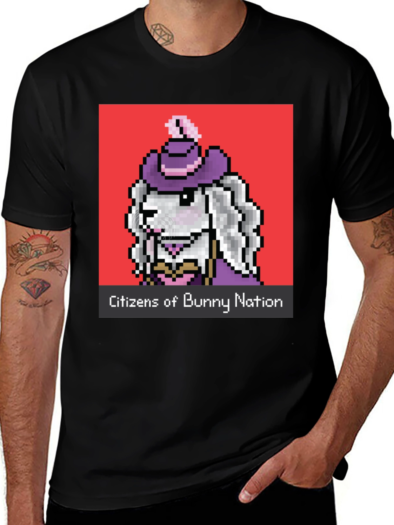 Citizens of Bunny Nation T-Shirt - Black