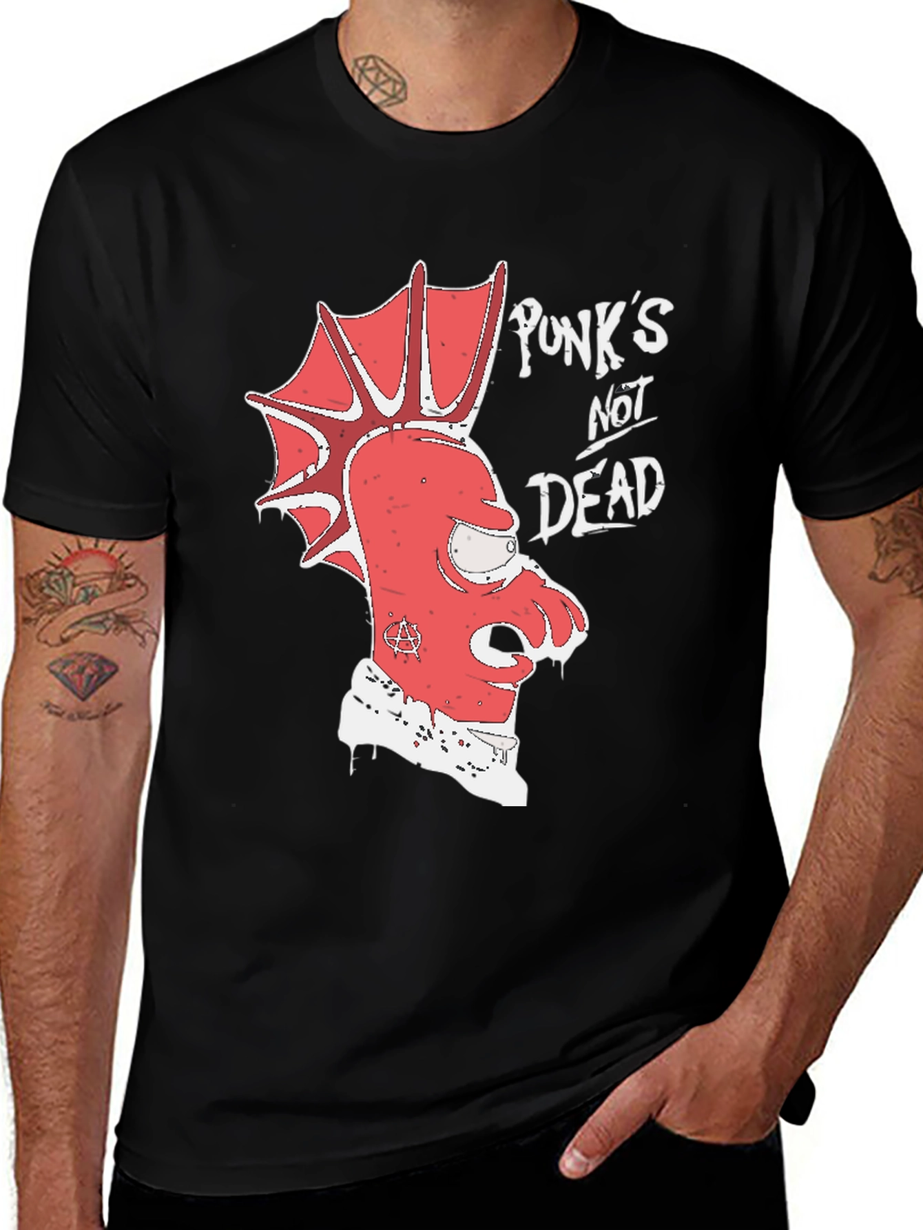Variant 28 of Punk Zoidberg T-Shirt - Futurama Fan Tee