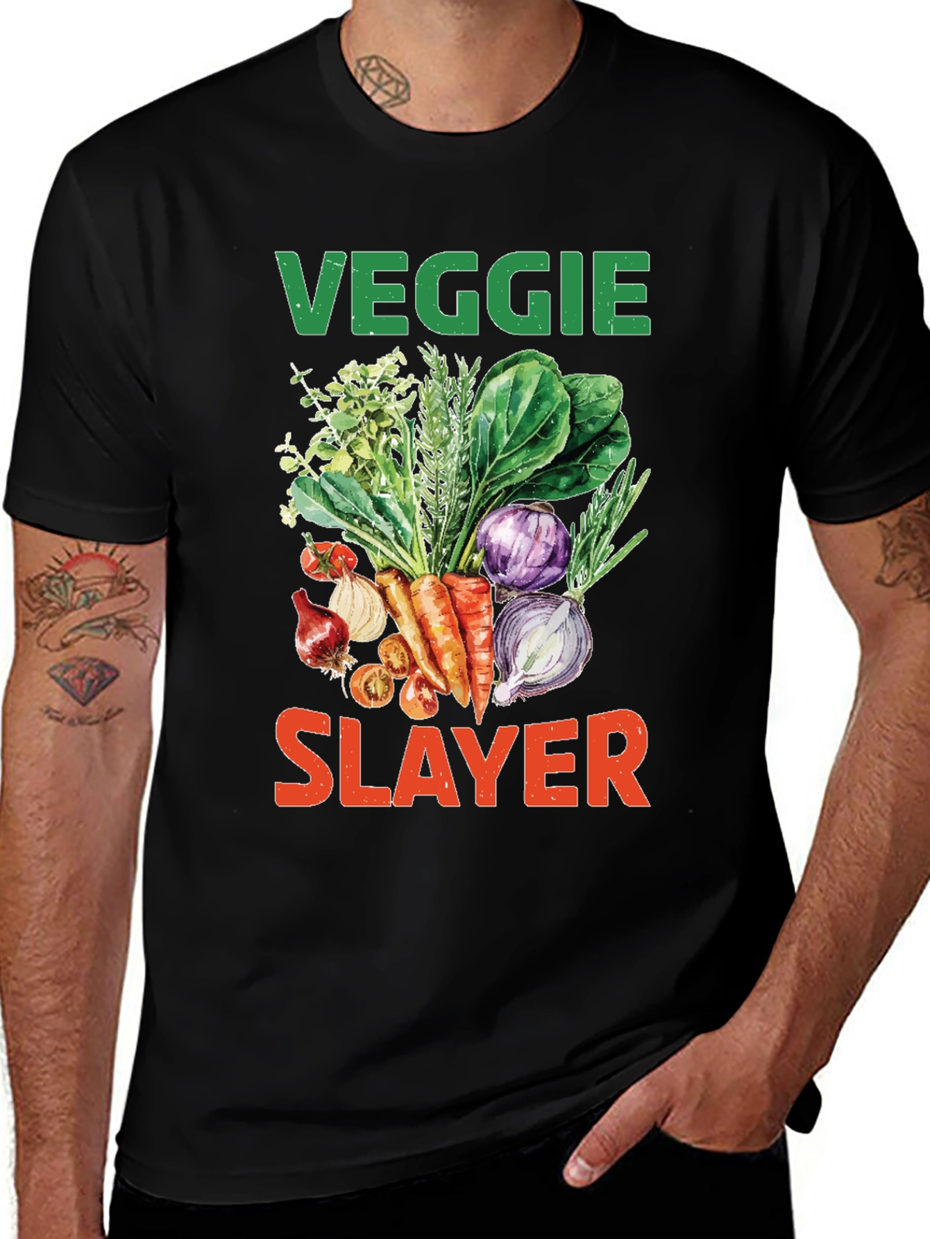 Variant 26 of Veggie Slayer Graphic Tee - Vegan & Vegetarian Style