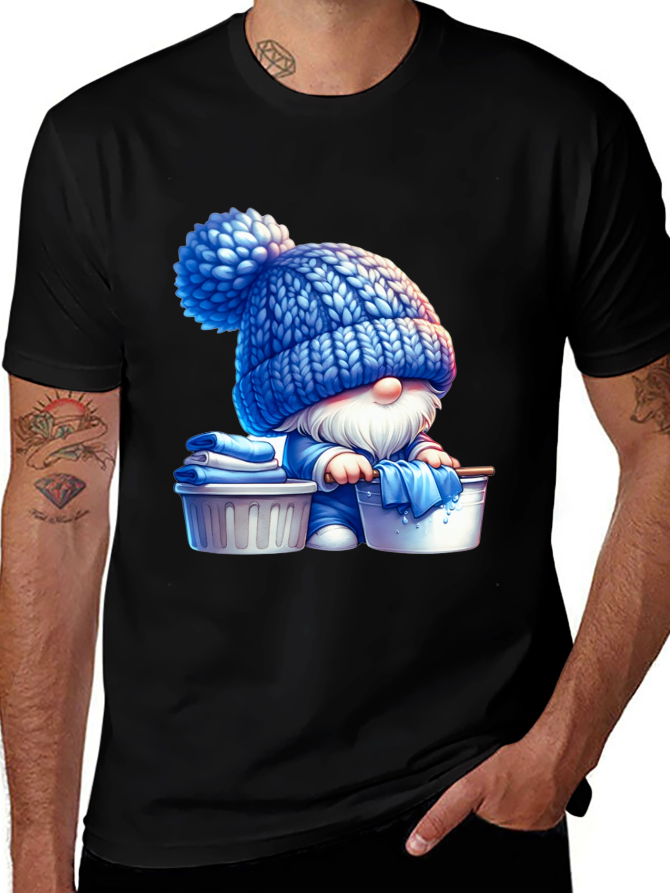 Variant 25 of Gnome Laundry Day T-Shirt - Unique Graphic Tee