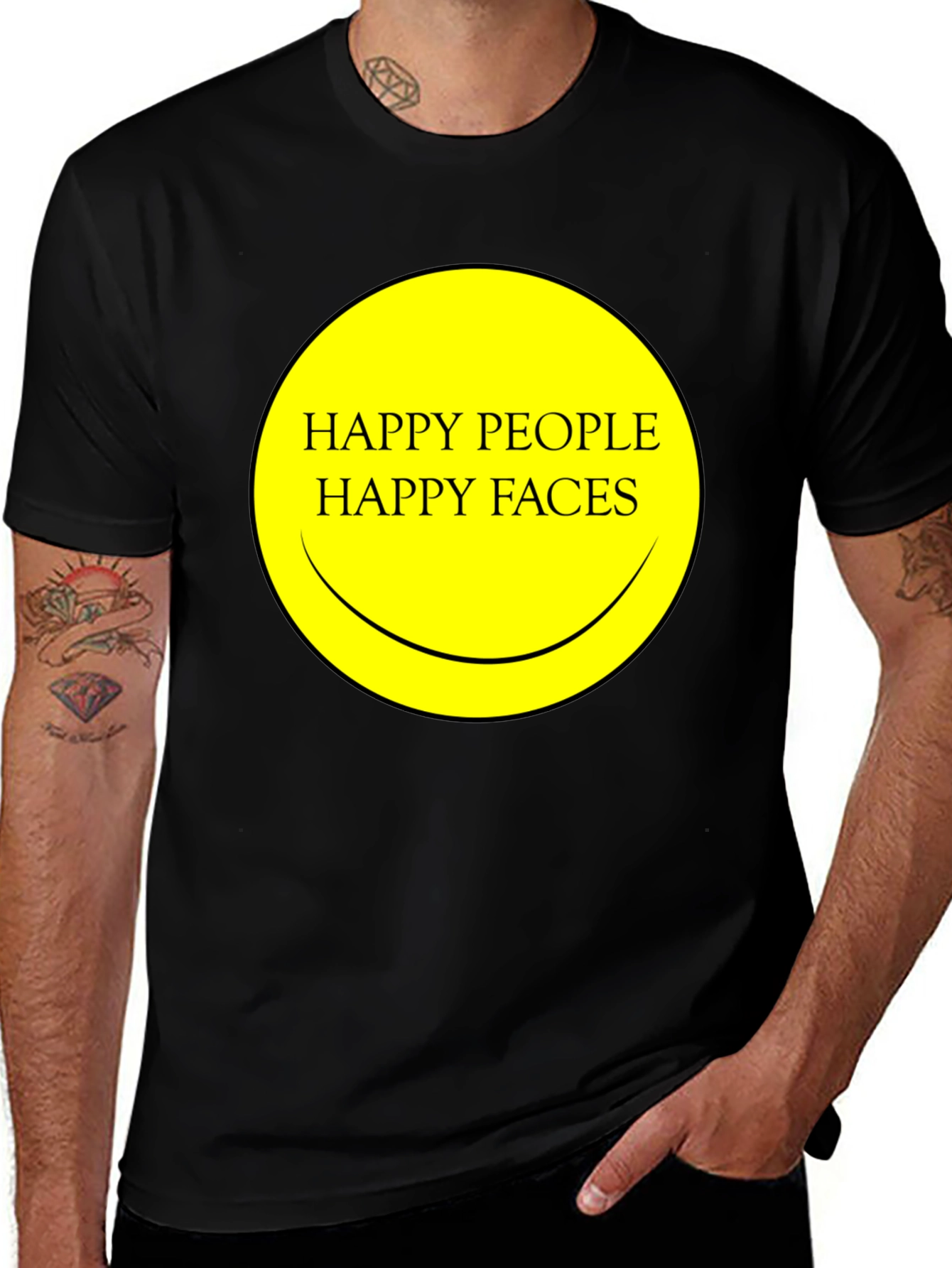Happy People Happy Faces Graphic T-Shirt
