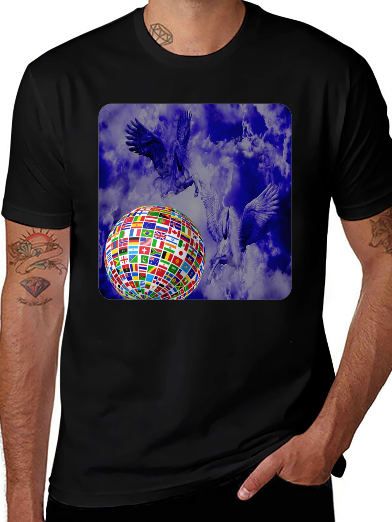 Variant 21 of Global Peace Graphic T-Shirt