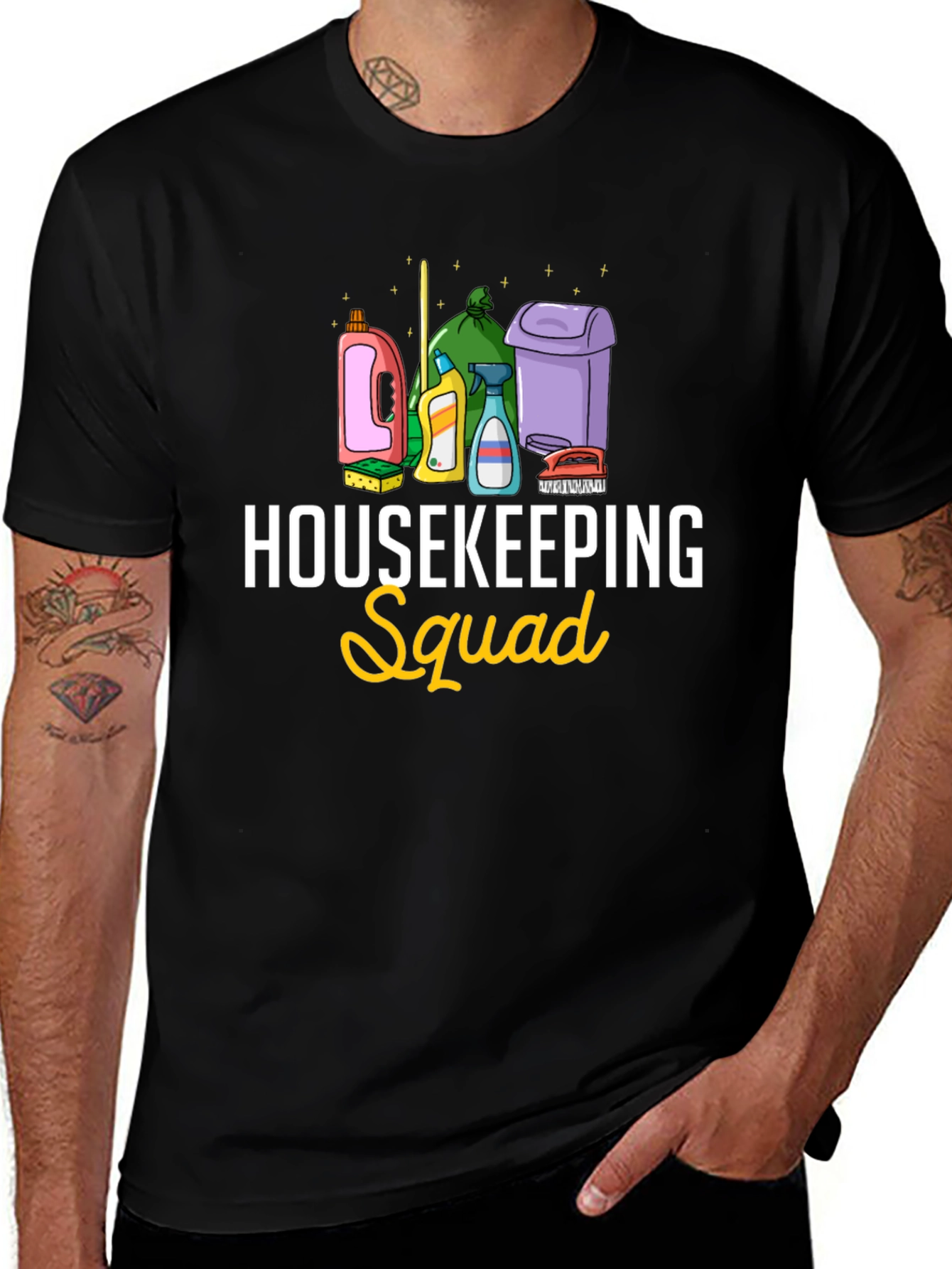 Variant 28 of Housekeeping Squad T-Shirt - Cleaning Crew Apparel