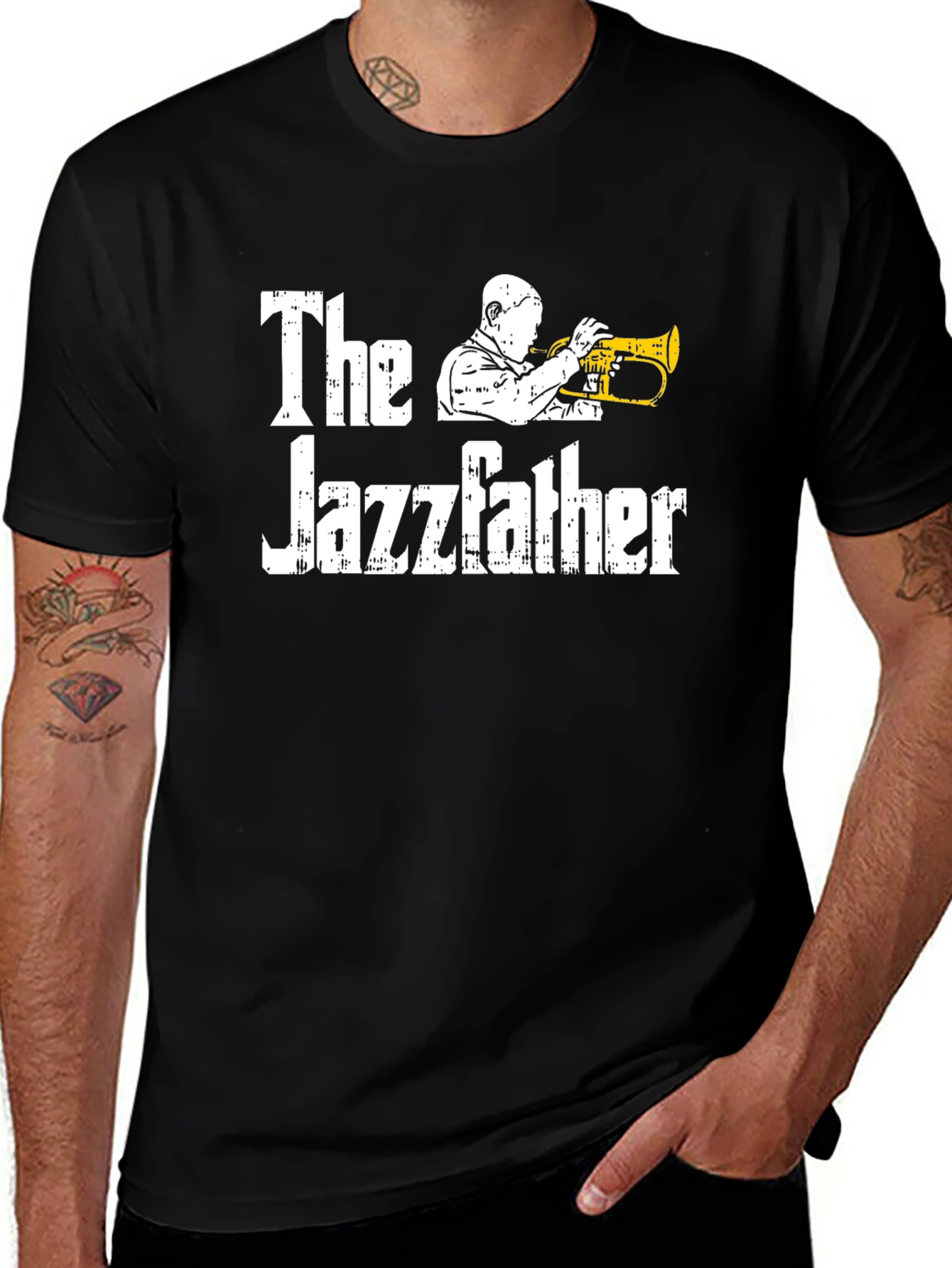 Variant 24 of The Jazzfather T-Shirt - Cool Music Graphic Tee