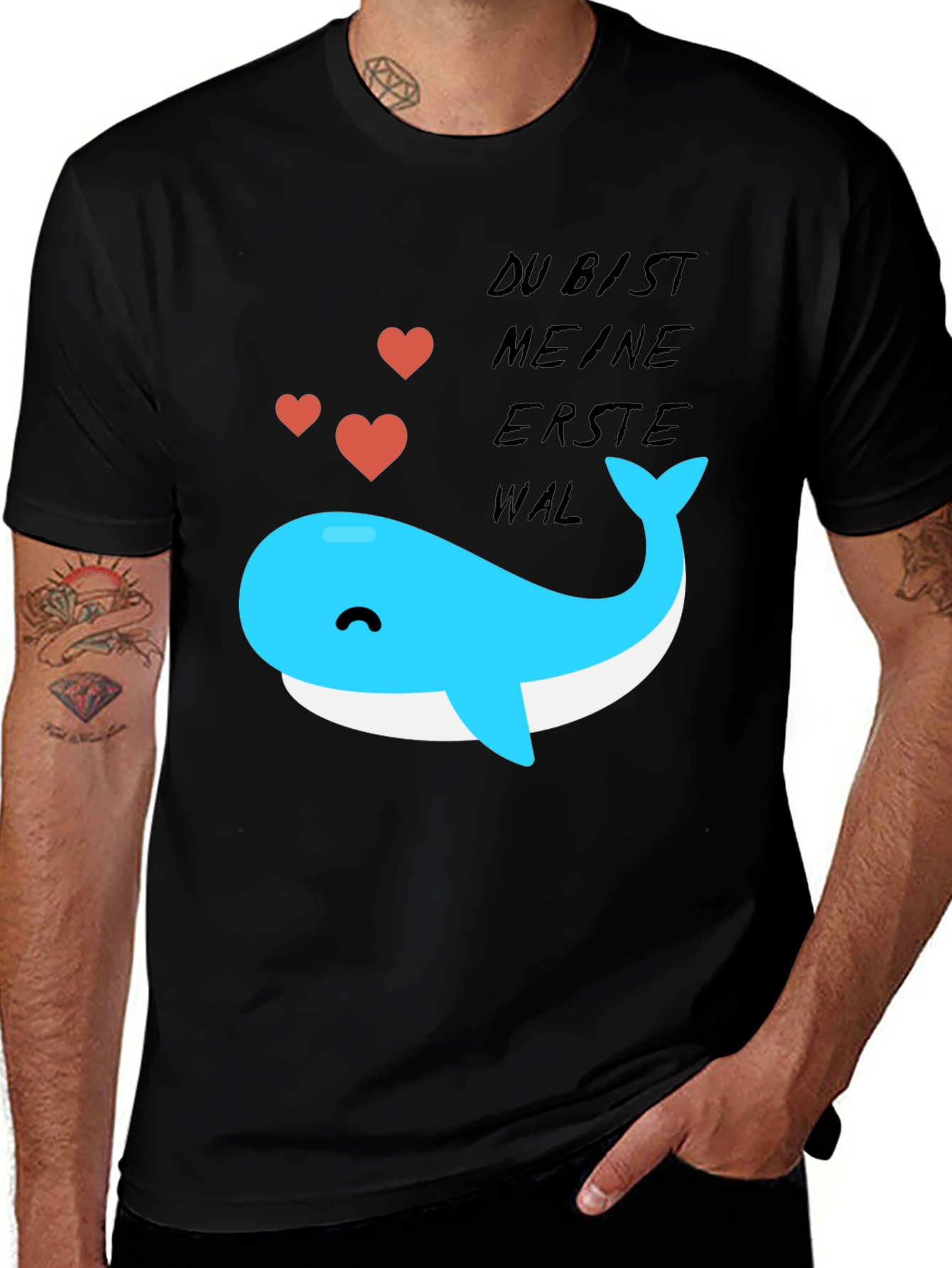 Variant 24 of Cute Whale T-Shirt - 'Du Bist Meine Erste Wal' 