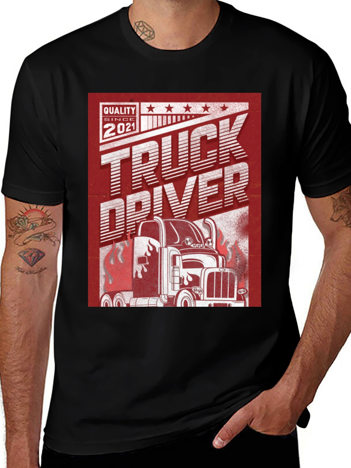 Variant 23 of Truck Driver Graphic T-Shirt - Quality Since 2021