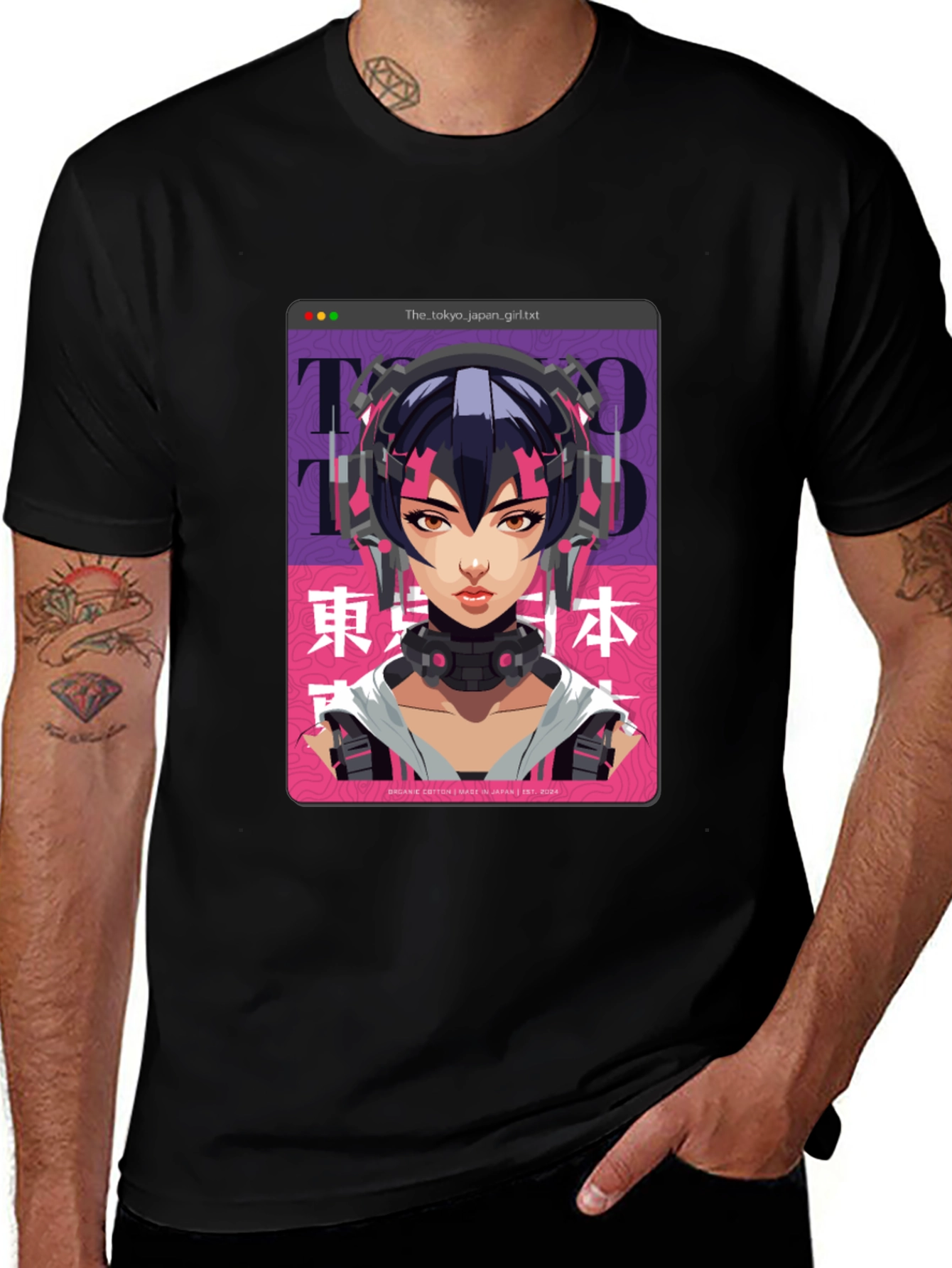 Variant 21 of Tokyo Girl Graphic T-Shirt - Anime Style