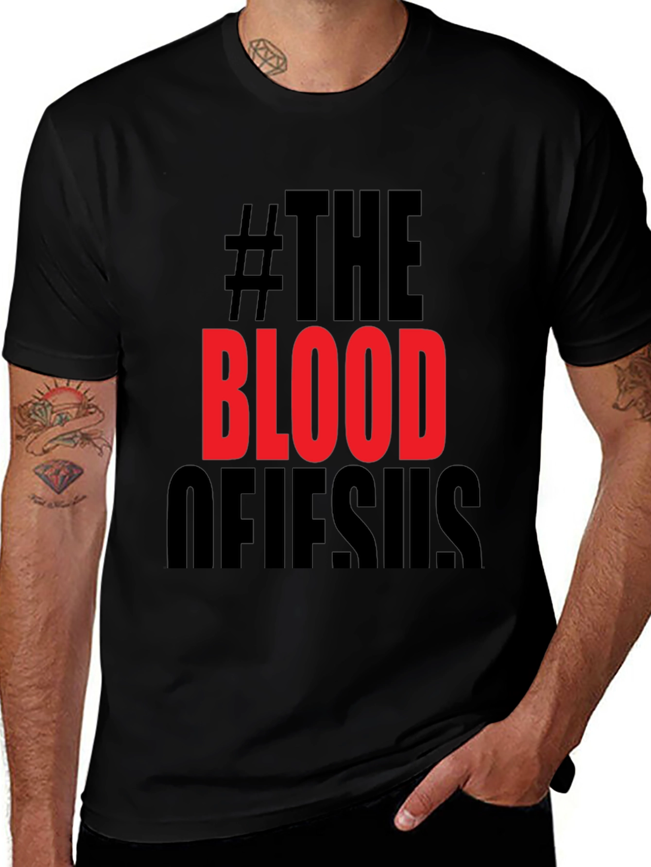 #The Blood of Jesus T-Shirt - Christian Apparel