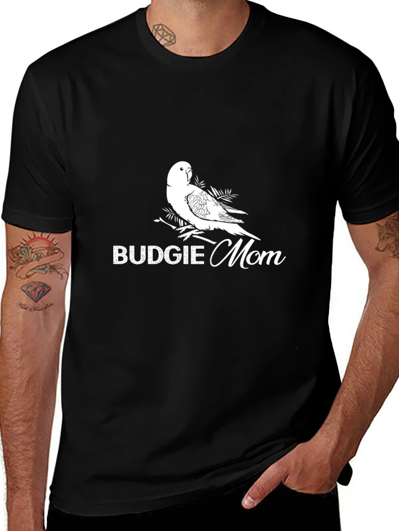 Variant 17 of Budgie Mom T-Shirt - Bird Lover Tee