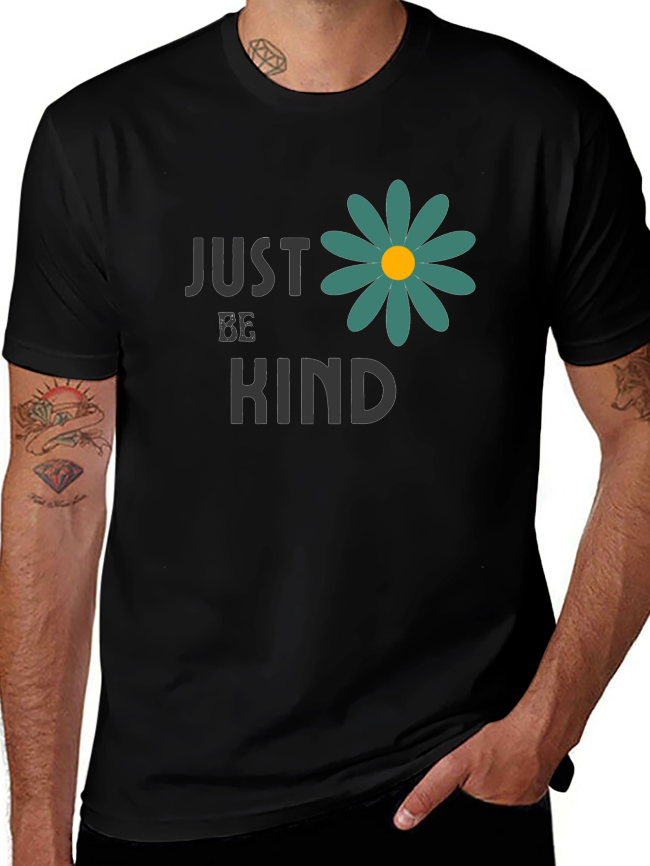 Variant 25 of Just Be Kind Graphic T-Shirt - Comfort and Style