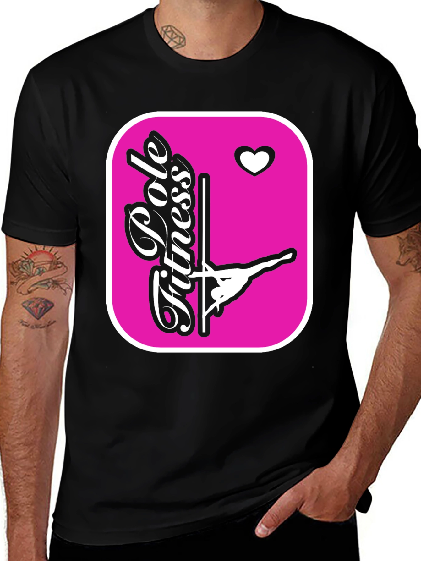 Pole Fitness Graphic Tee - Fun & Flirty Workout Shirt