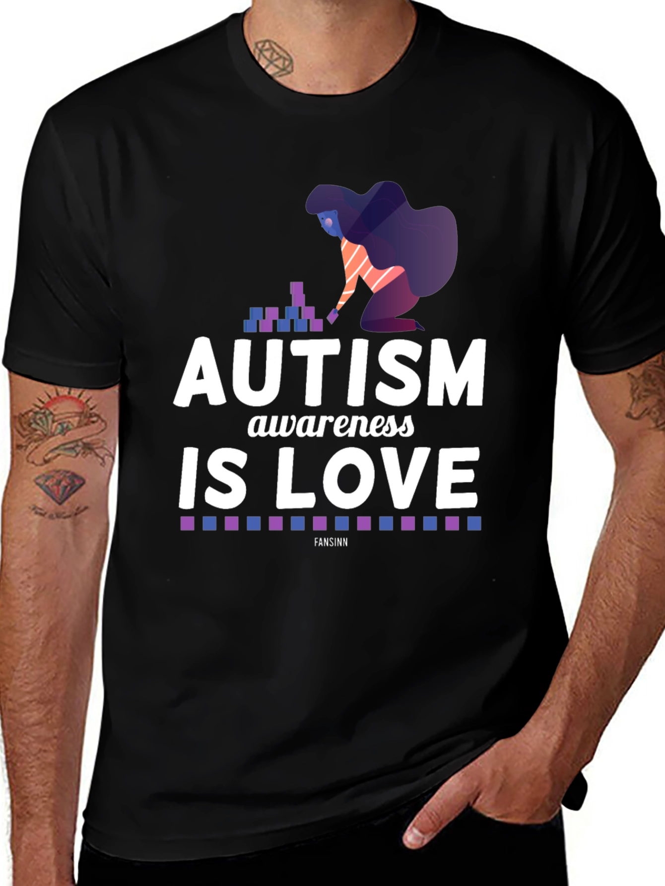 Variant 27 of Autism Awareness is Love Graphic Tee