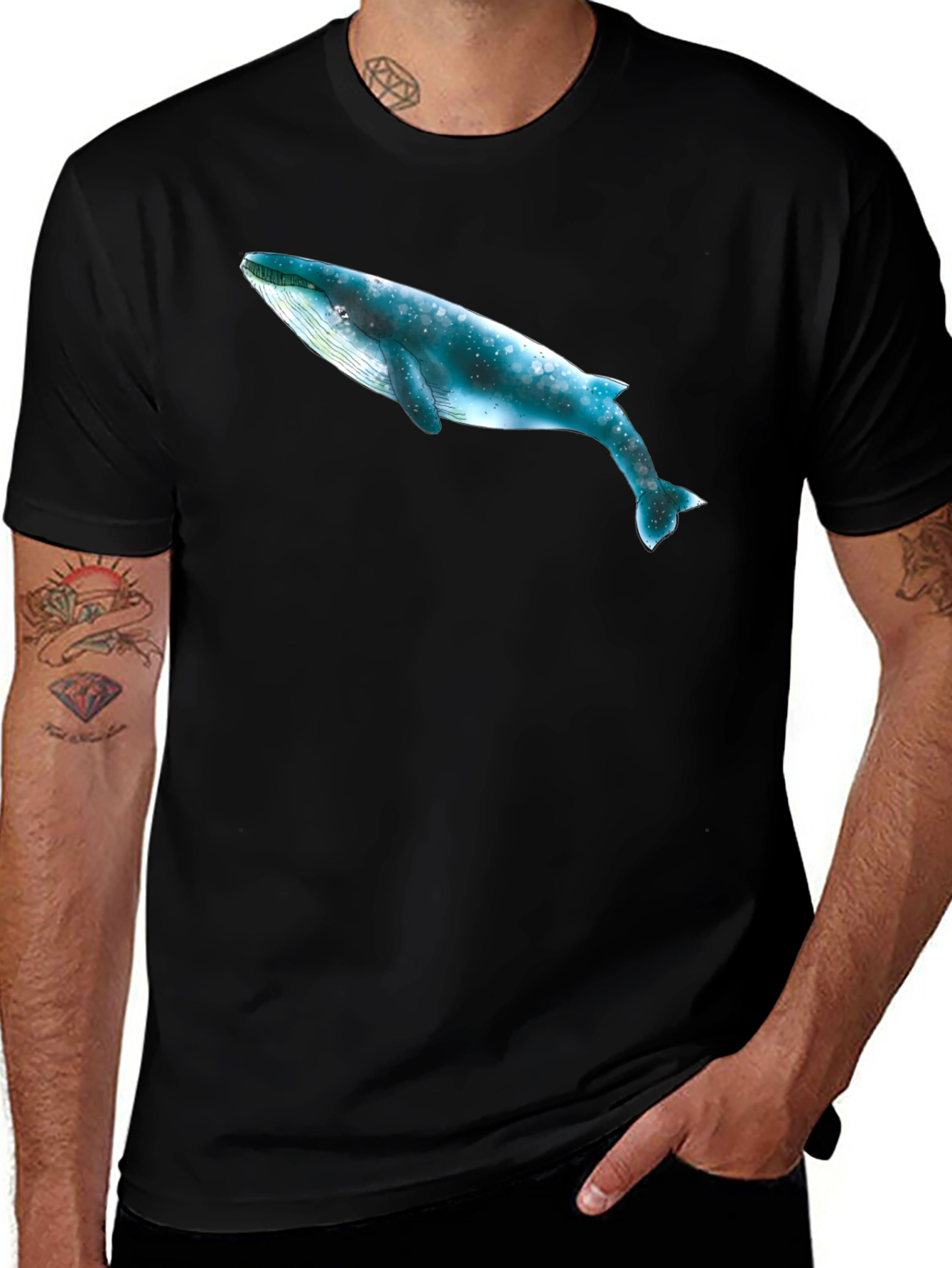 Whale Graphic T-Shirt - Stylish Ocean Tee