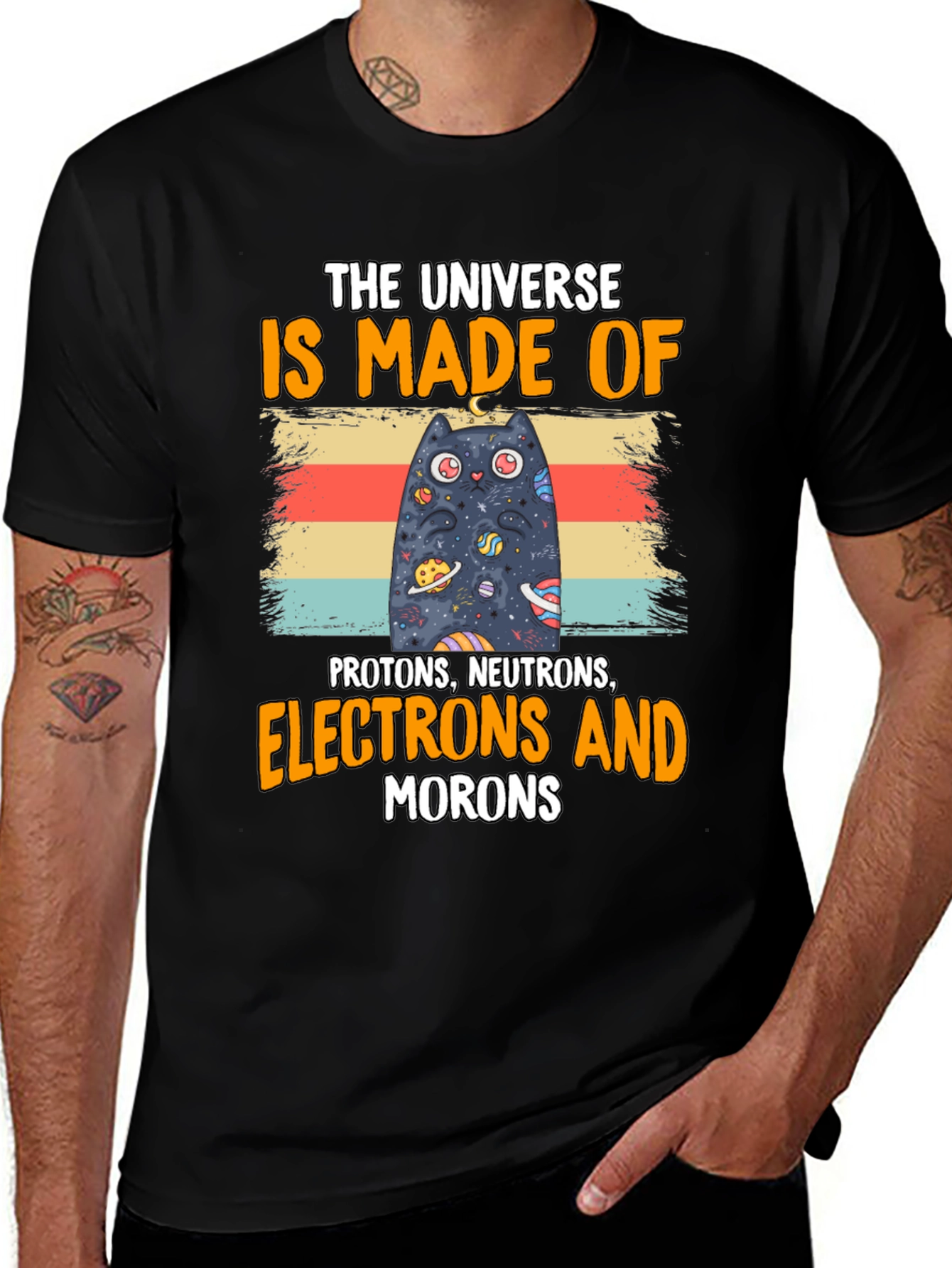 Variant 23 of The Universe Cat T-Shirt - Funny Science Humor Tee