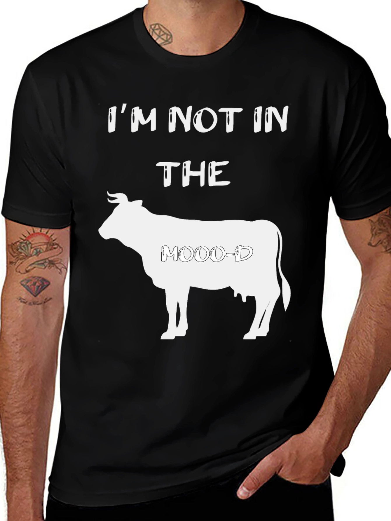 Variant 10 of I'm Not In The Moo-d Graphic T-Shirt