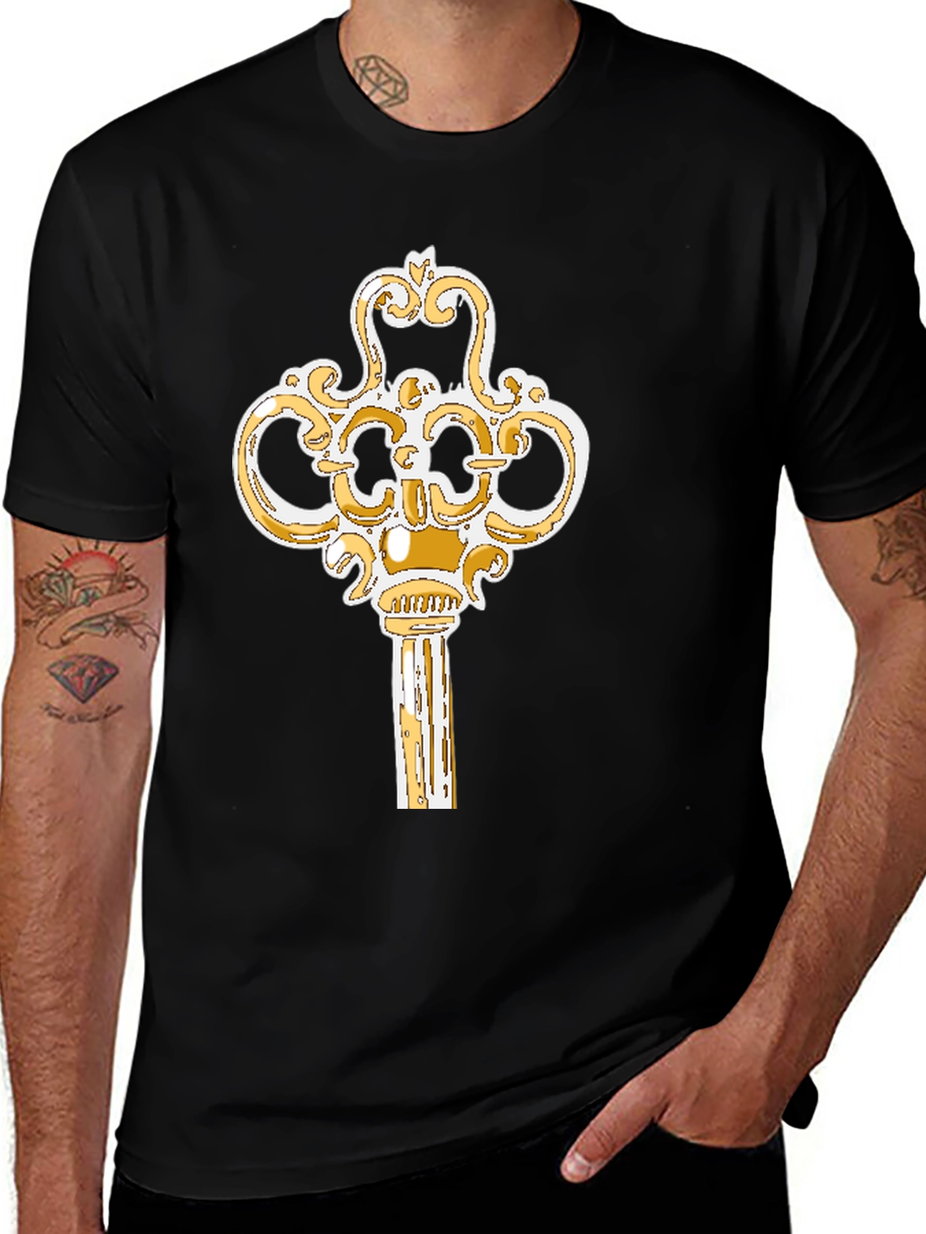 Variant 14 of Vintage Key Graphic T-Shirt