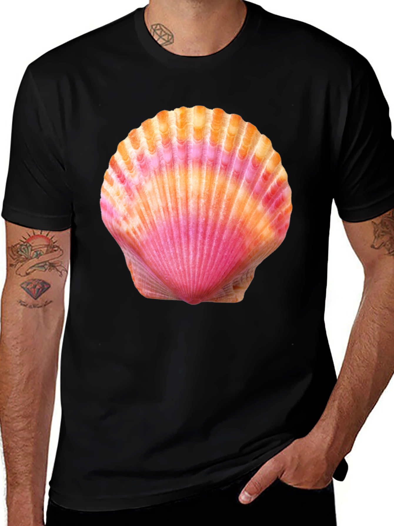 Variant 16 of Seashell Graphic Tee - Coastal Style T-Shirt