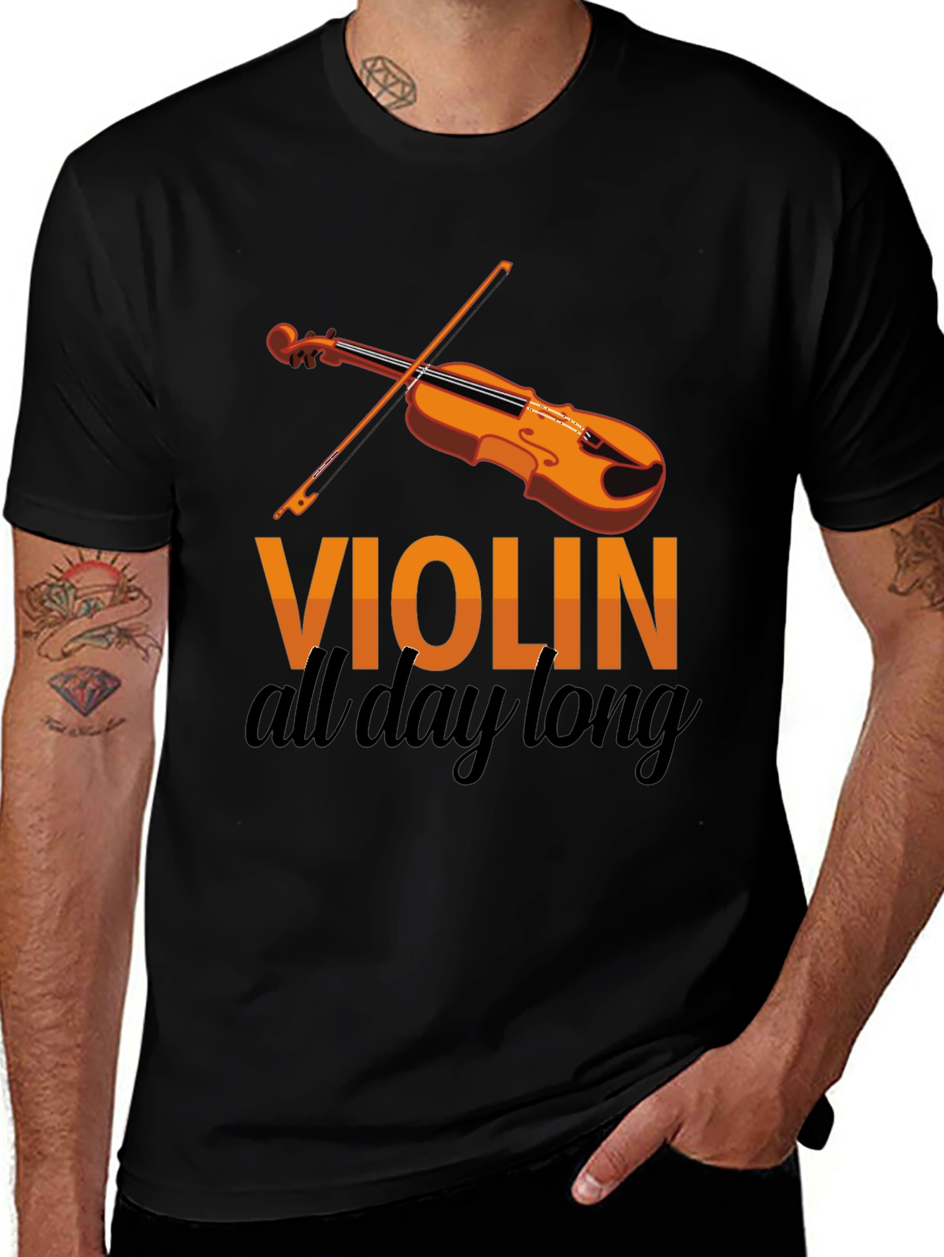 Variant 3 of Violin All Day Long Graphic Tee