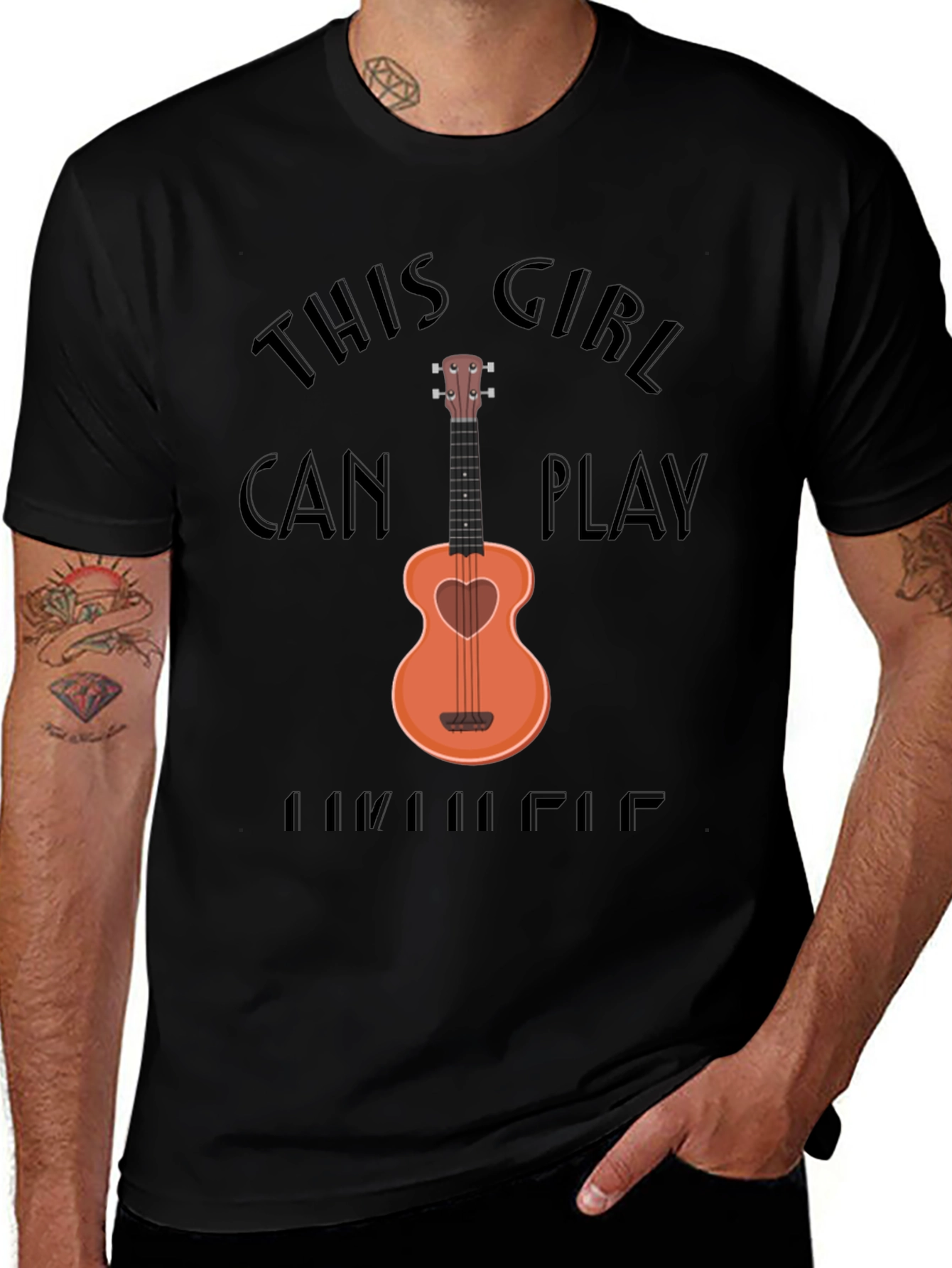 Ukulele Girl's Music T-Shirt