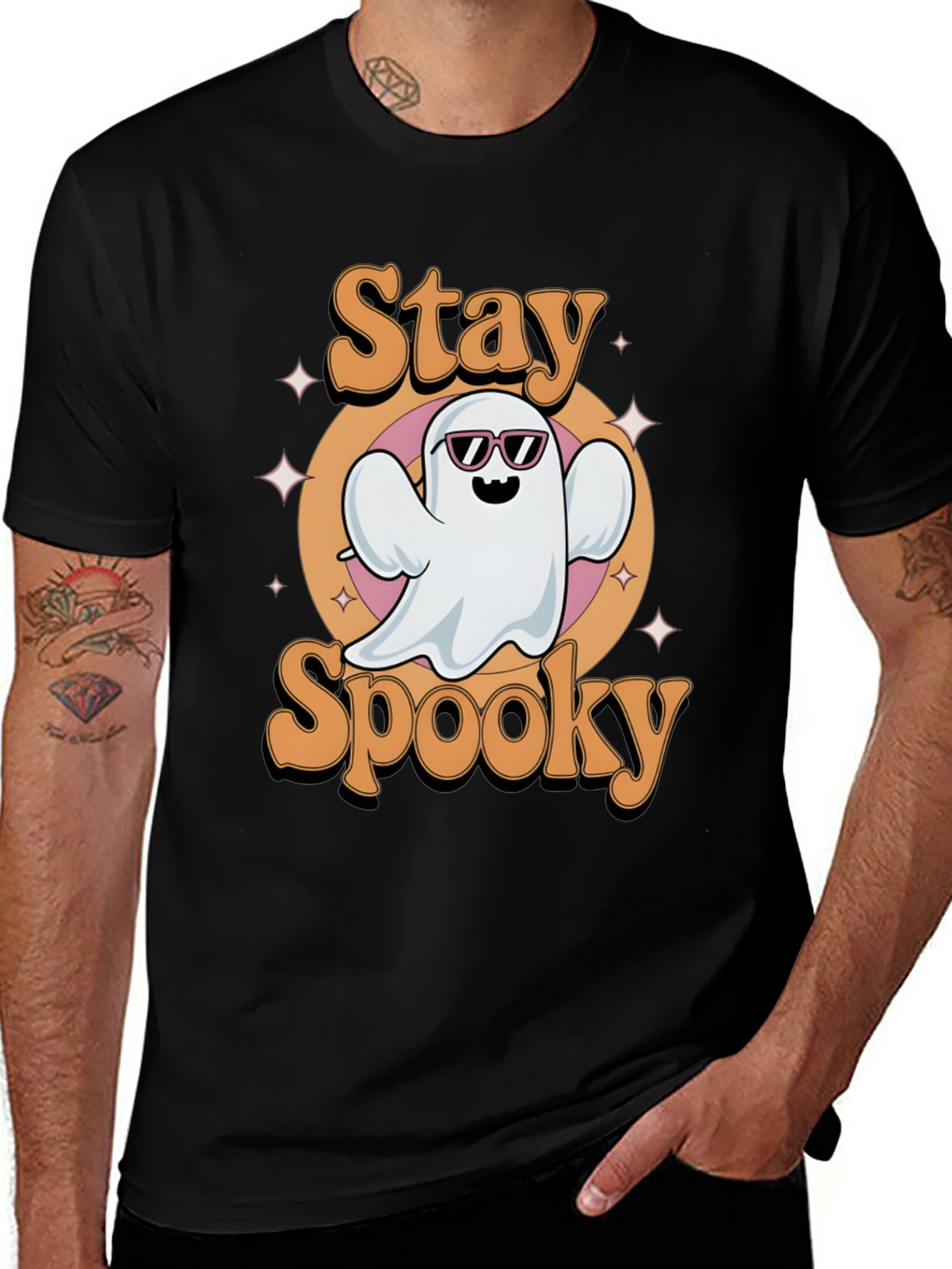 Variant 3 of Stay Spooky Ghost Graphic Tee