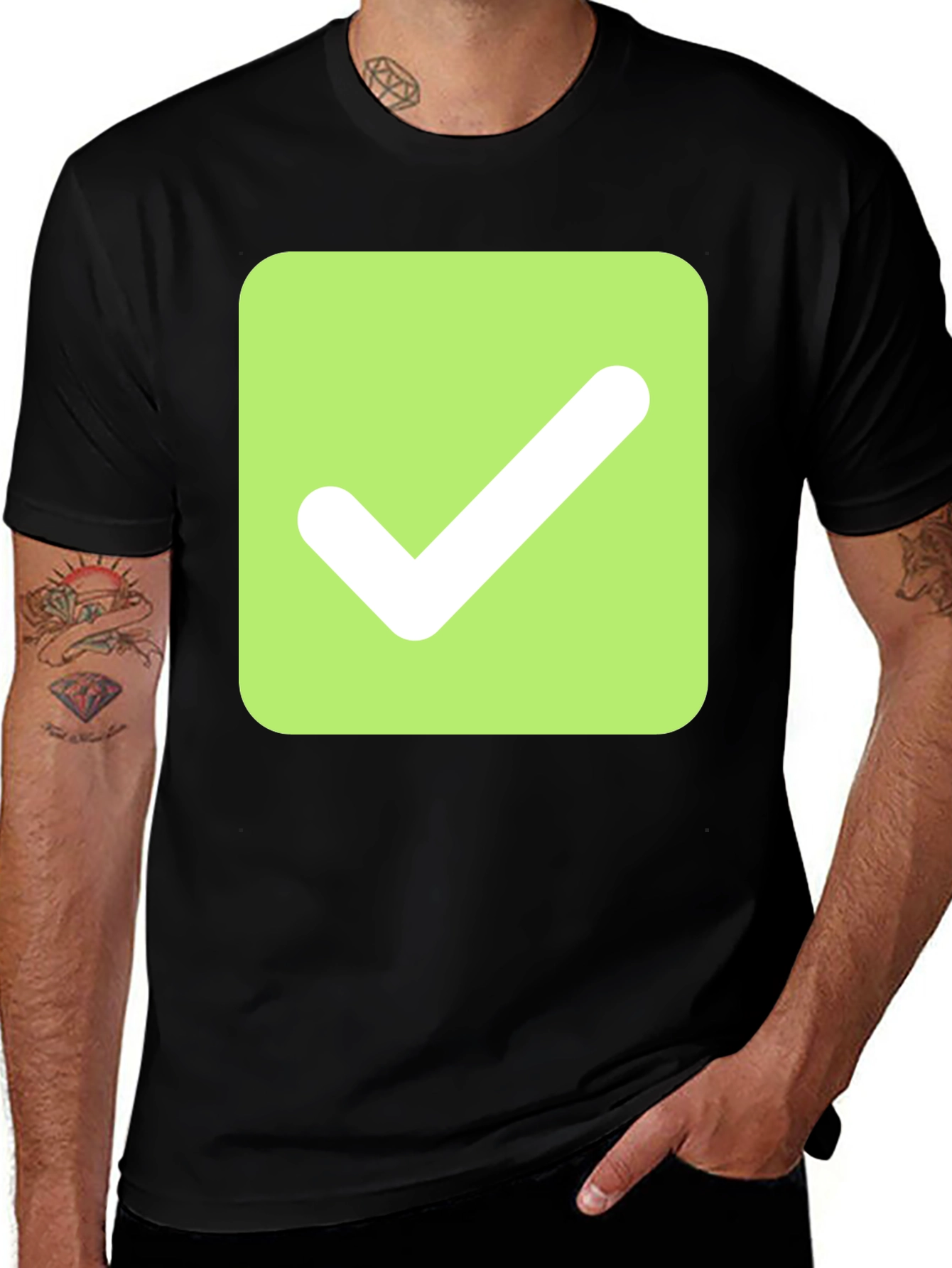 Variant 3 of Checkmark Graphic Tee - Modern & Stylish