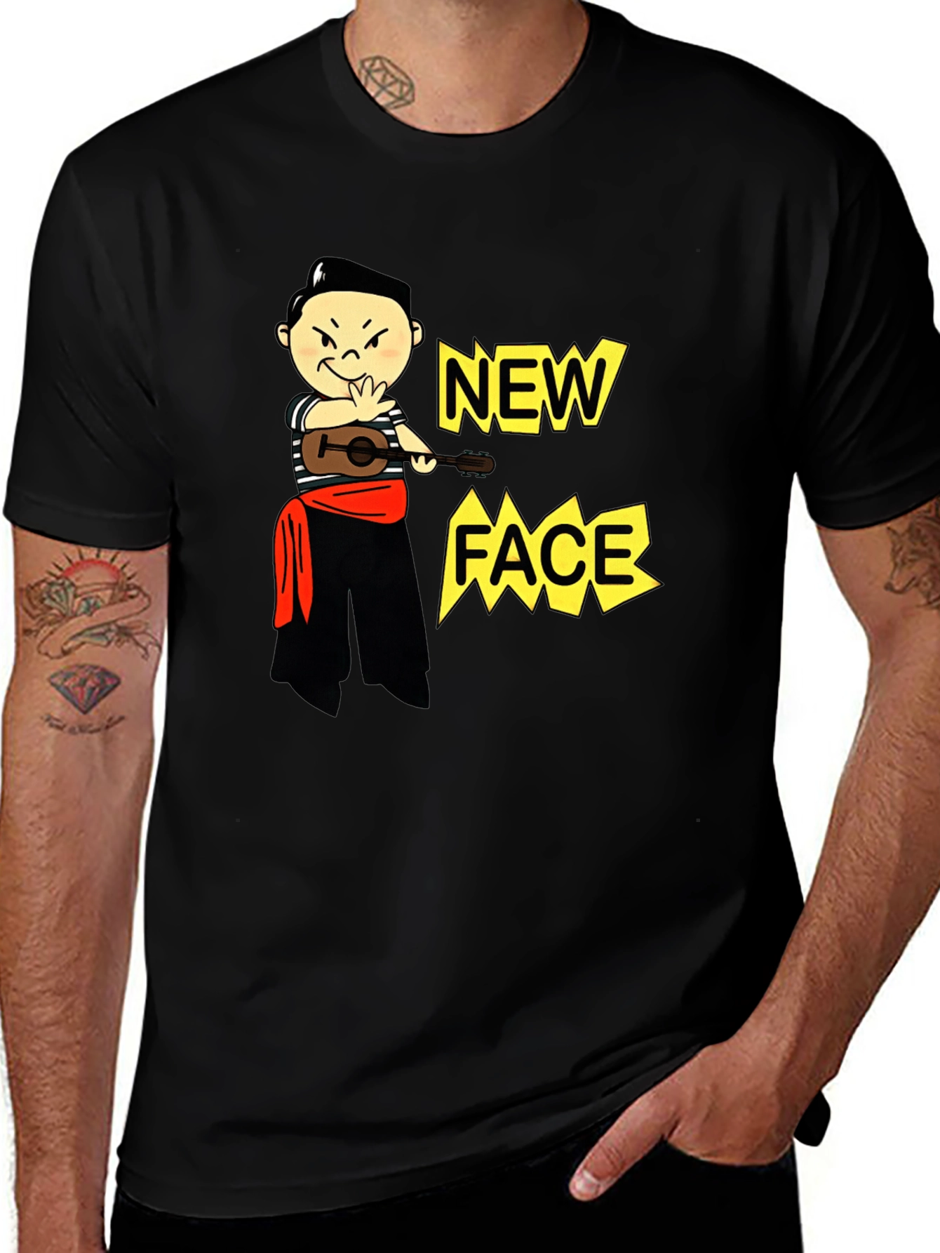 Variant 4 of New Face Graphic Tee - Unique Design