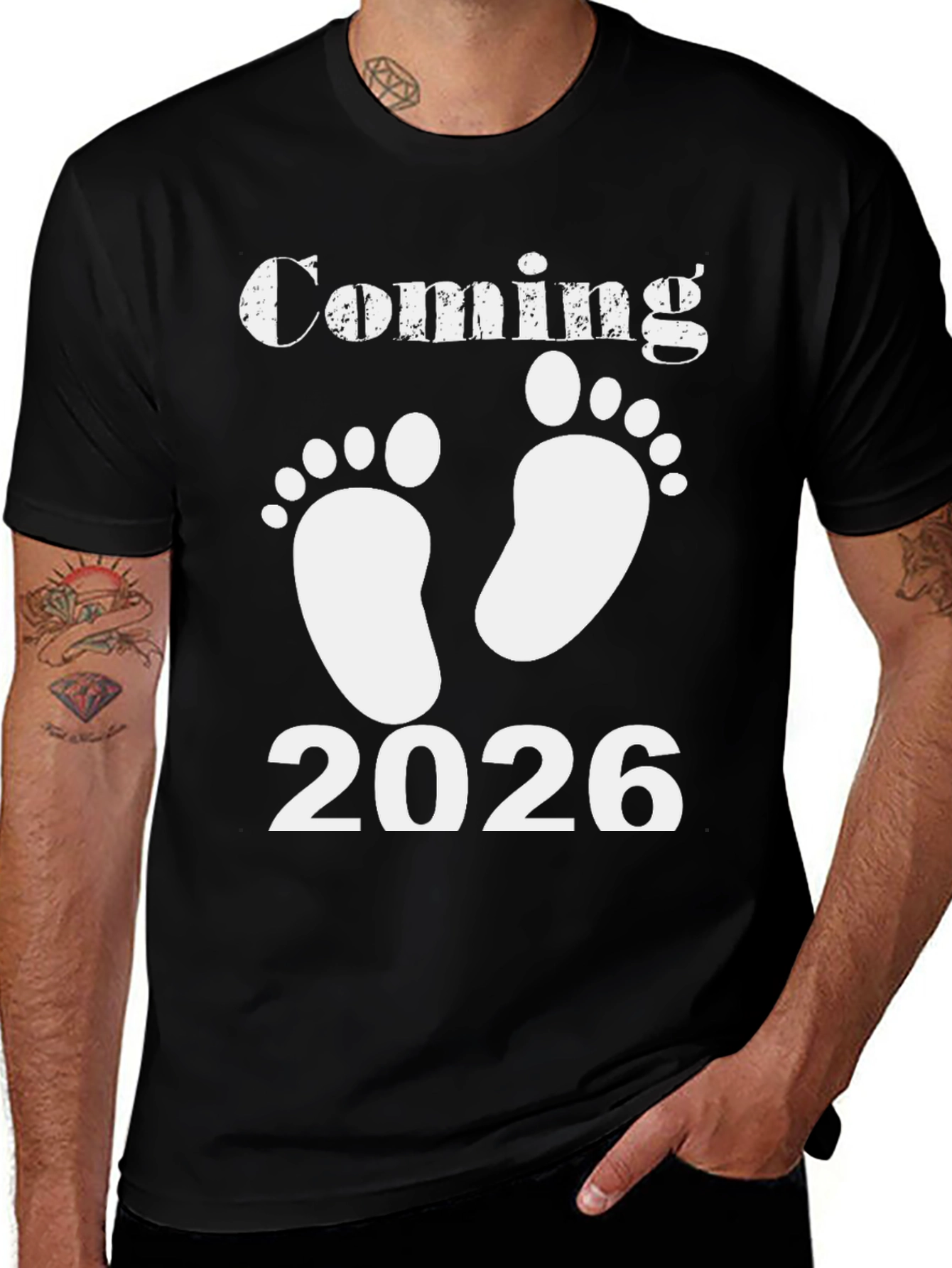 Coming 2026 Baby Feet Graphic Tee