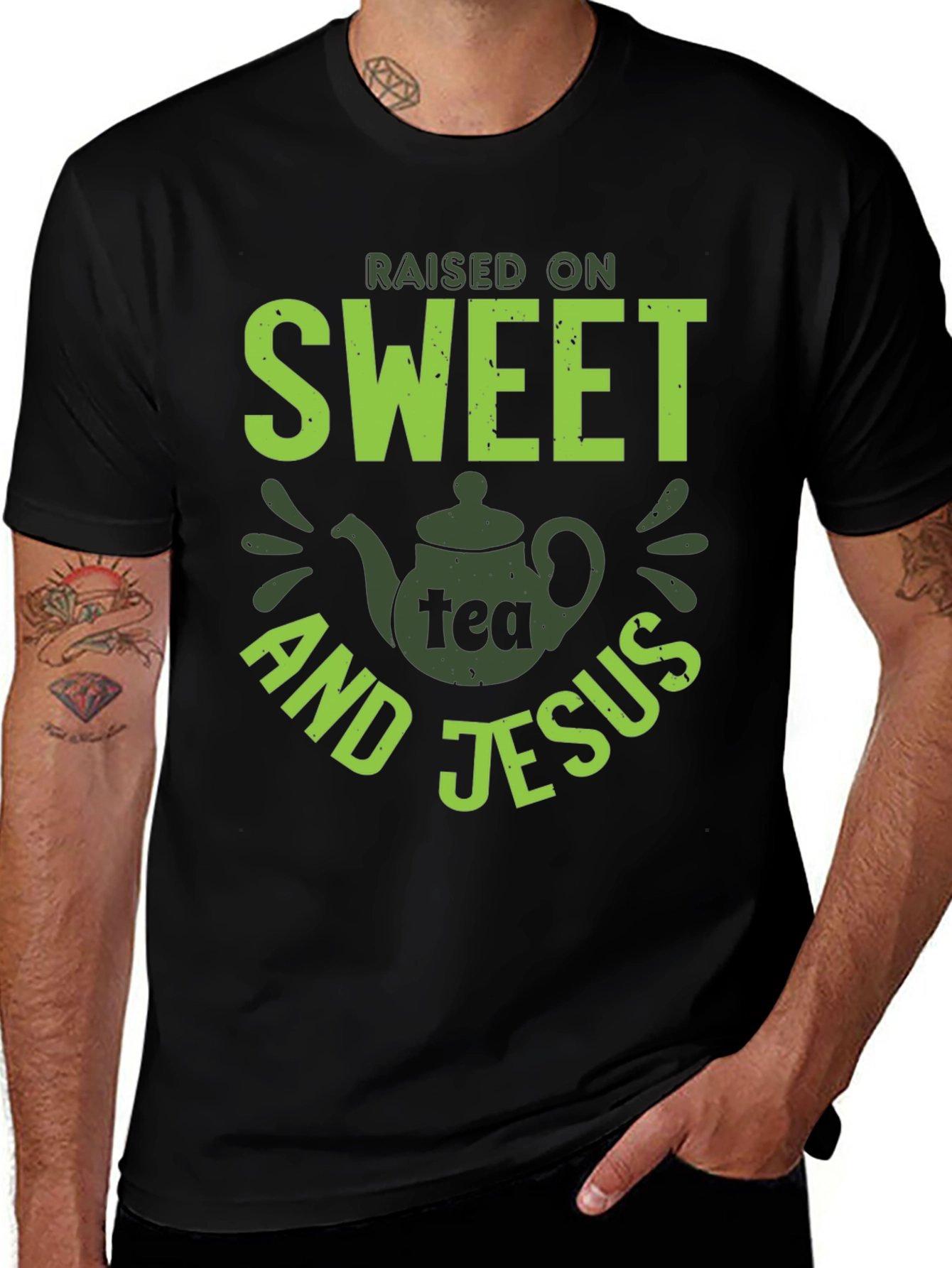 Variant 6 of Sweet Tea & Jesus Graphic T-Shirt - Unisex