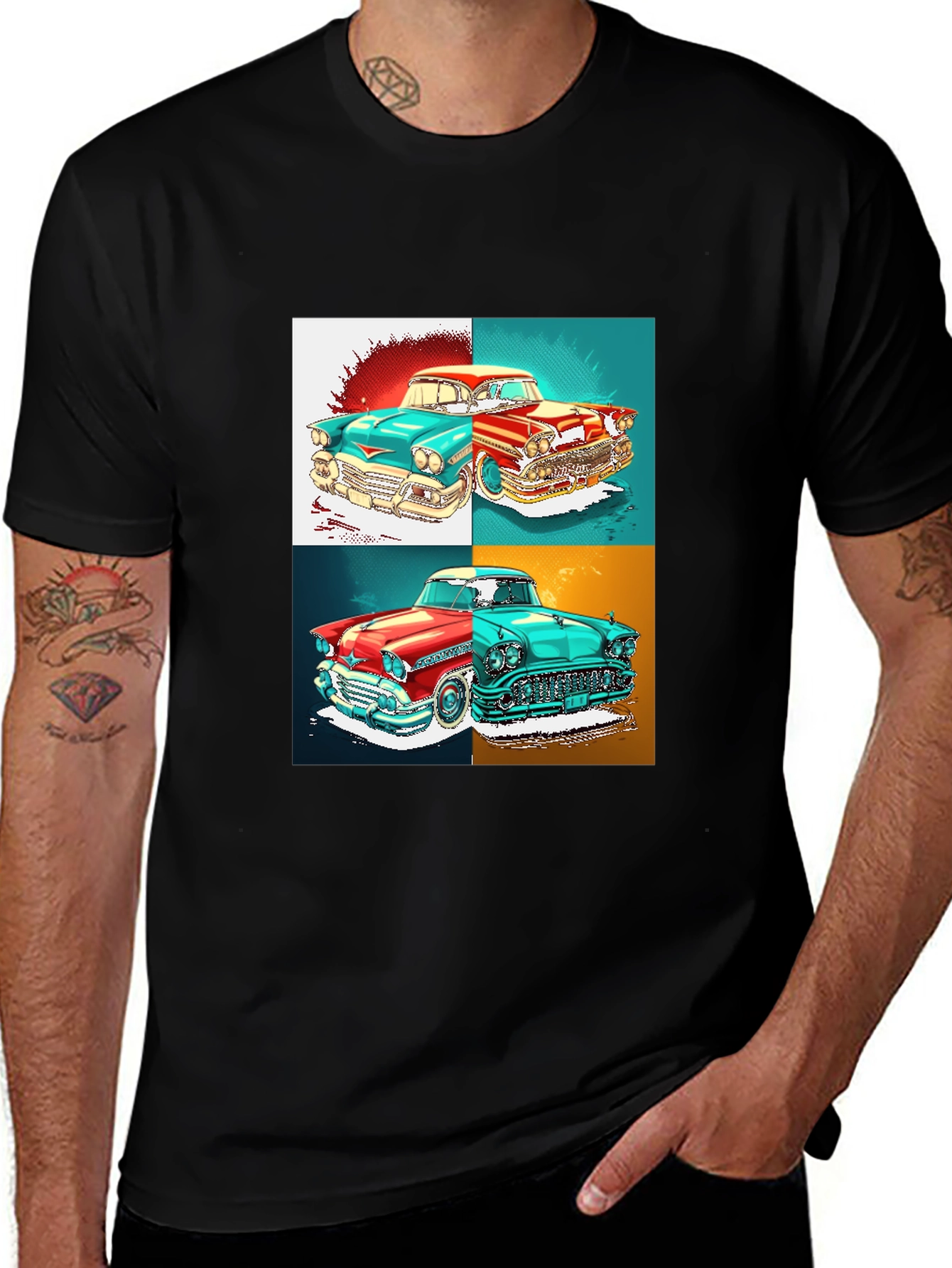Variant 8 of Classic Car Graphic T-Shirt - Retro Automotive Style