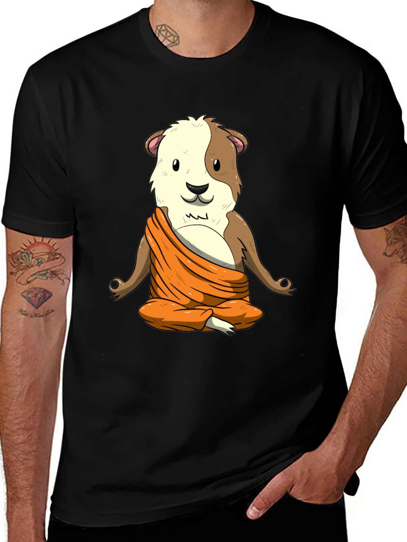 Variant 3 of Zen Guinea Pig T-Shirt - Funny Meditation Tee