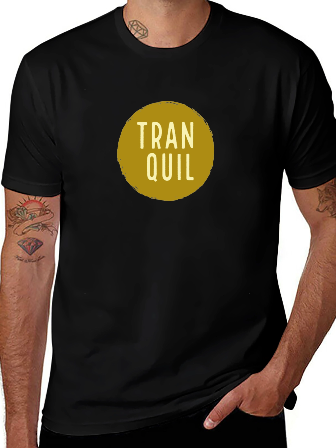 Variant 28 of Tranquil Graphic Print T-Shirt - Soft Cotton Blend