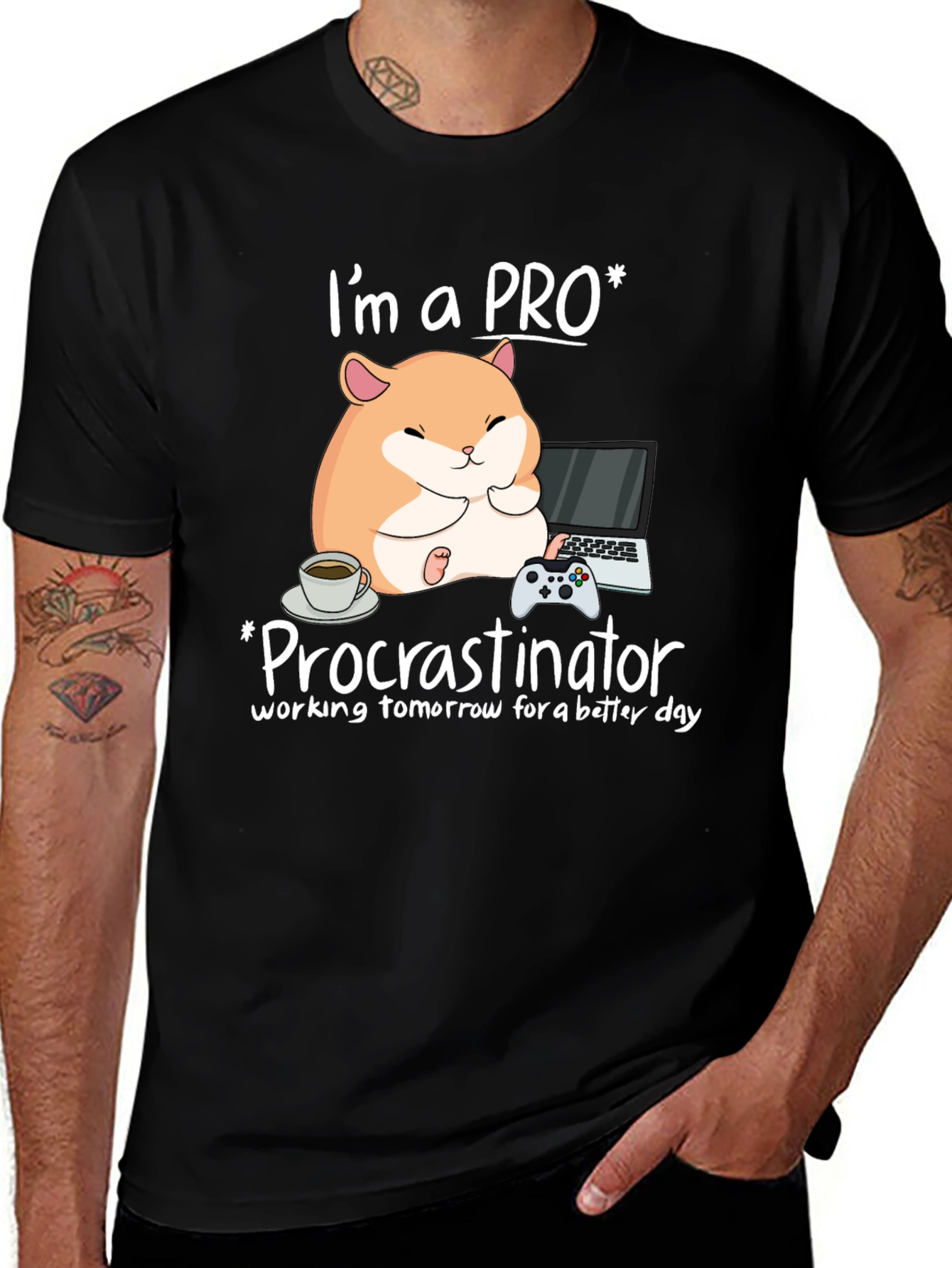Variant 2 of Procrastinator Hamster T-Shirt
