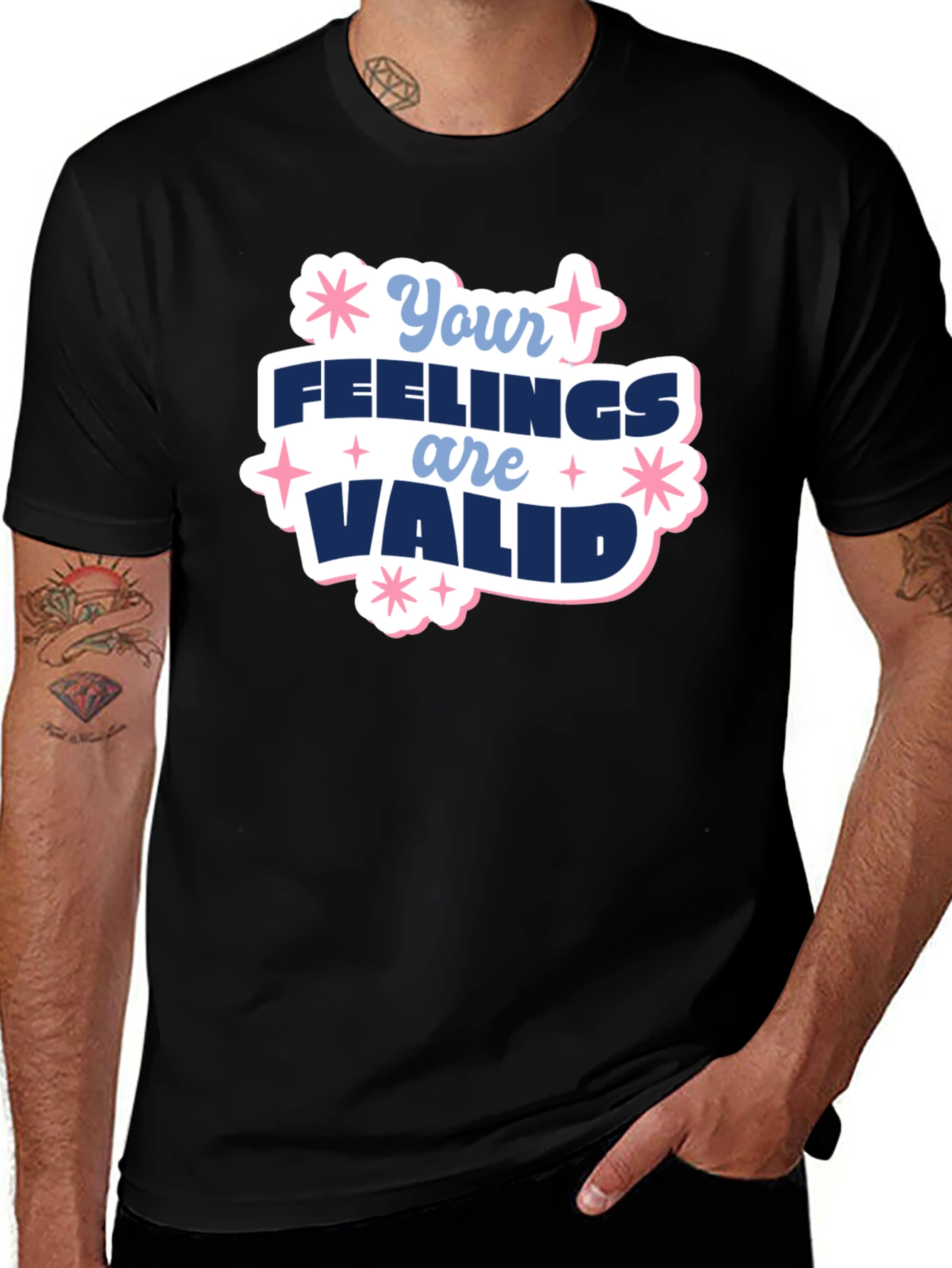 Variant 2 of Your Feelings Are Valid T-Shirt - Positive Message Tee