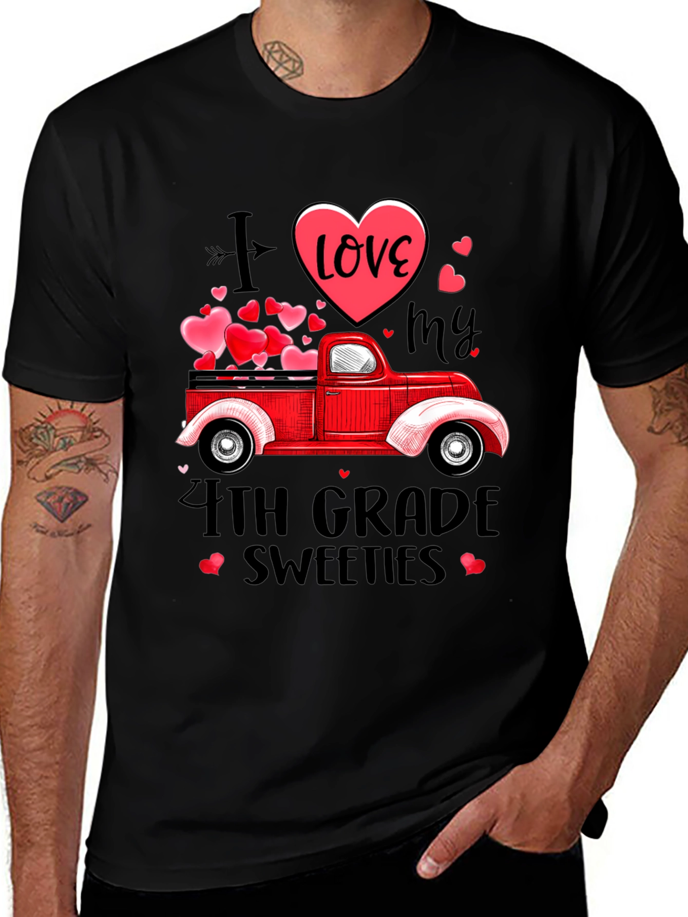 Variant 13 of I Love My 4th Grade Sweeties T-Shirt