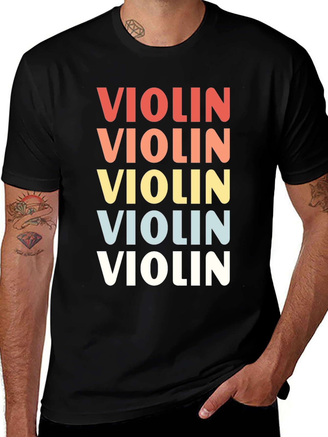 Variant 30 of Retro Violin Graphic Tee